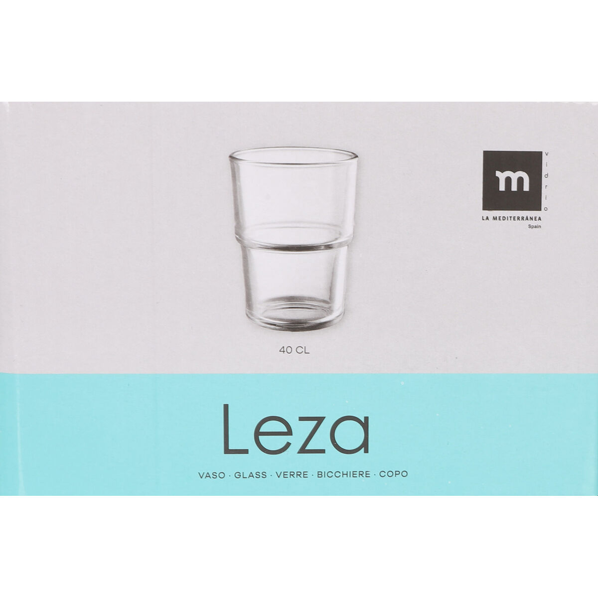Set of glasses La Mediterránea Leza 400 ml 6 Pieces (8 Units), view 4