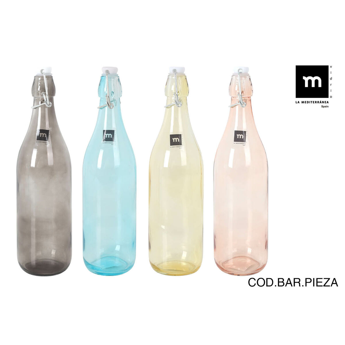 Glass Bottle La Mediterránea Goethe 1 L (12 Units)