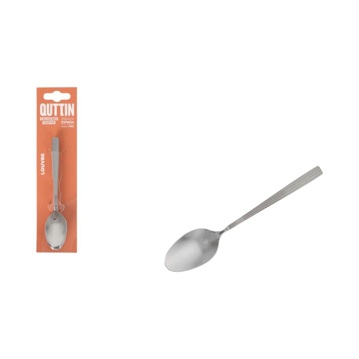 Teaspoon Quttin LOUVRE Silver 6 Pieces 12 Units, view 3