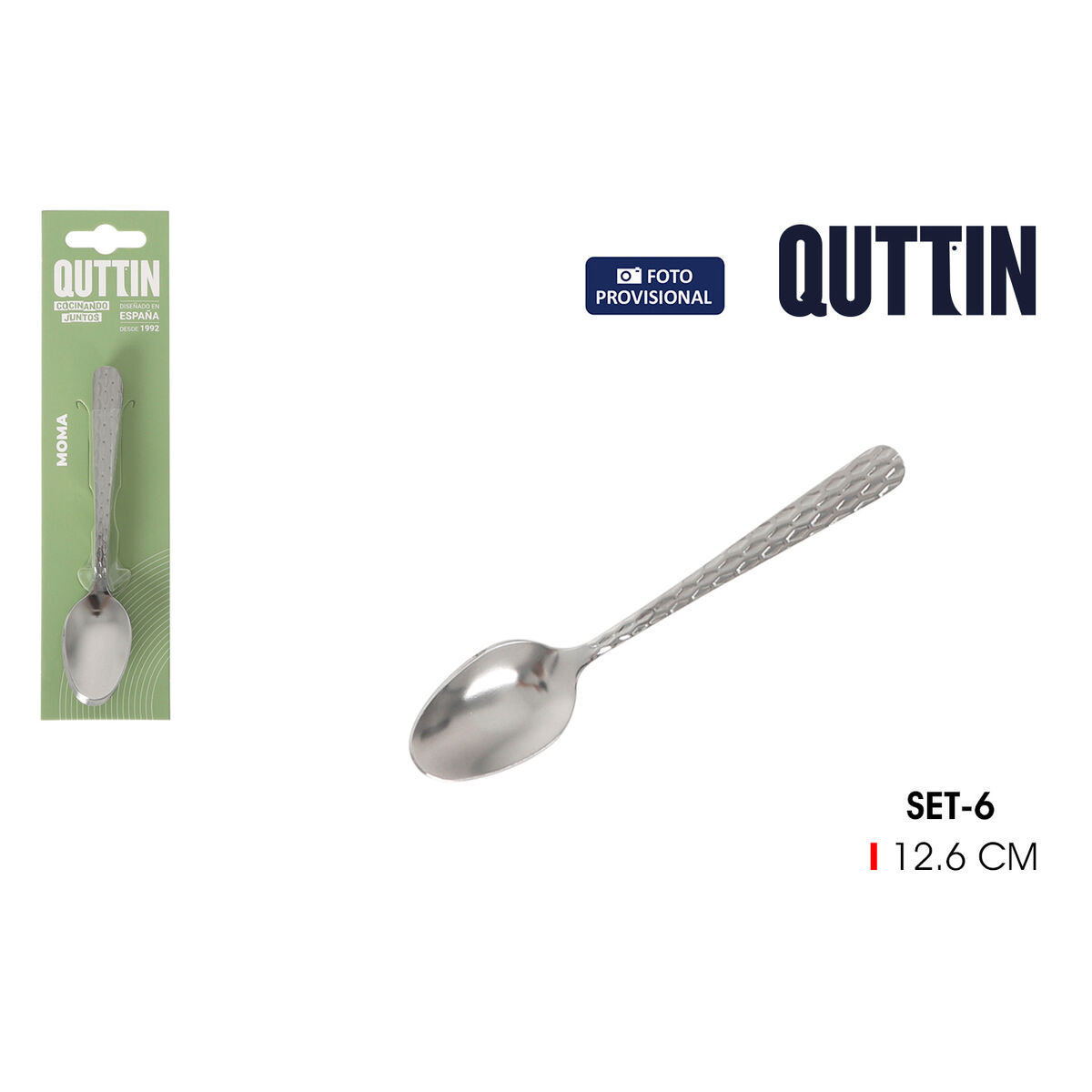 Teaspoon Quttin MOMA 6 Pieces 12 Units, view 2