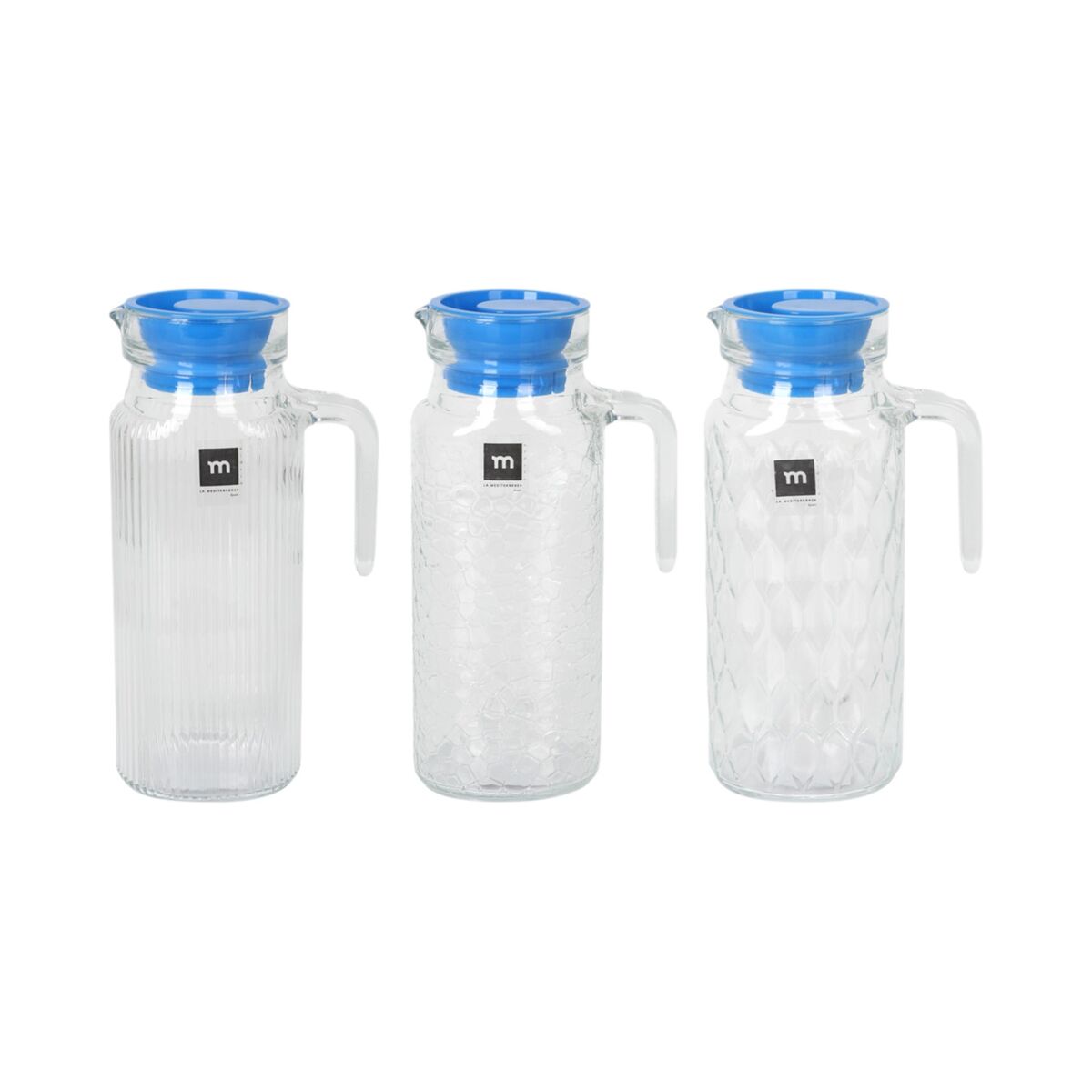 Jug La Mediterránea Kesare Glass 1 L (12 Units), view 3