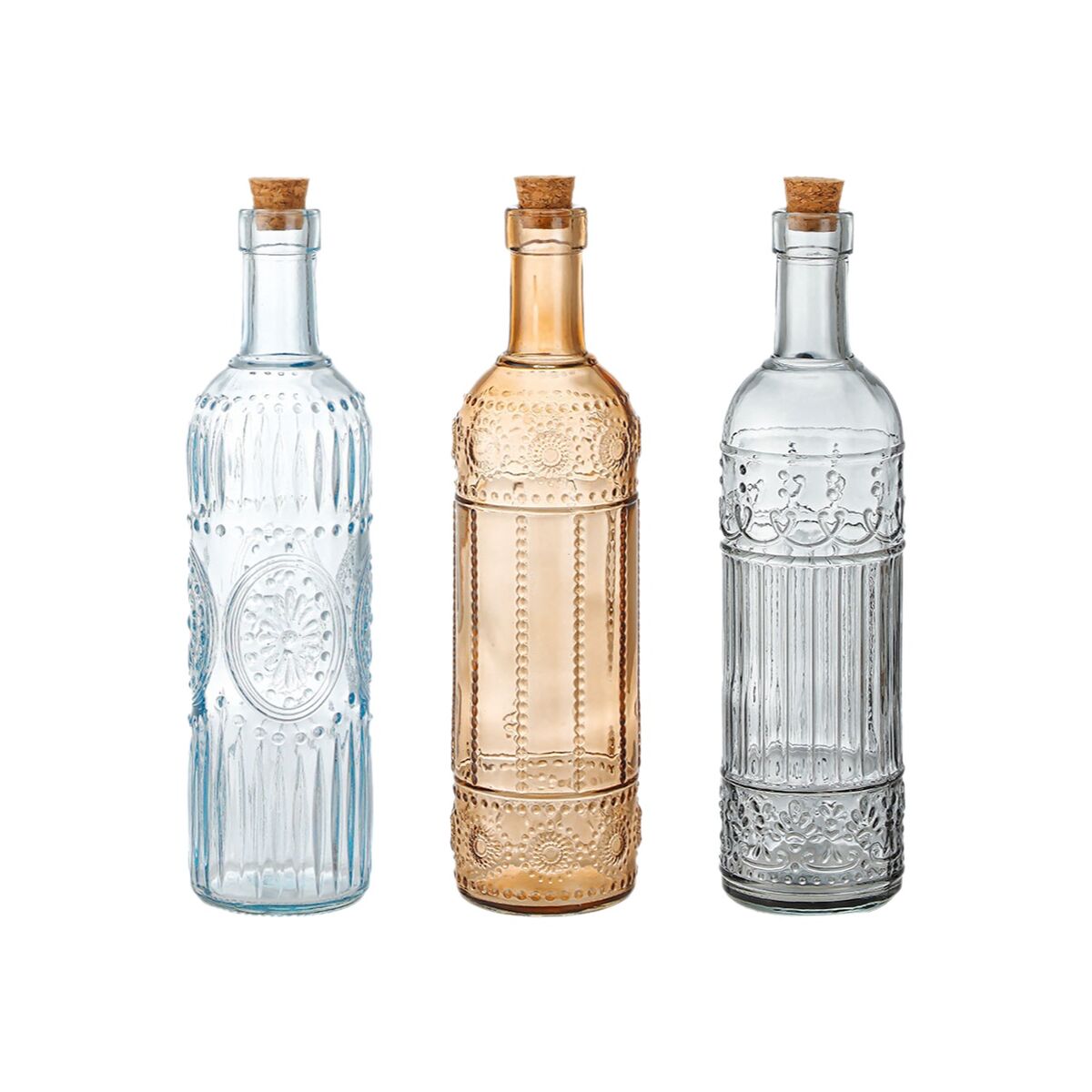 Glass Bottle La Mediterránea Cork Glass 1 L (12 Units), view 6