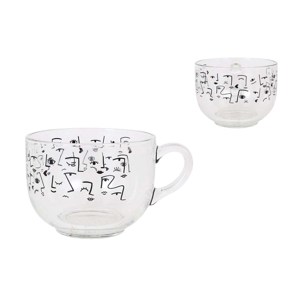Cup La Mediterránea Faces 700 ml (6 Units)