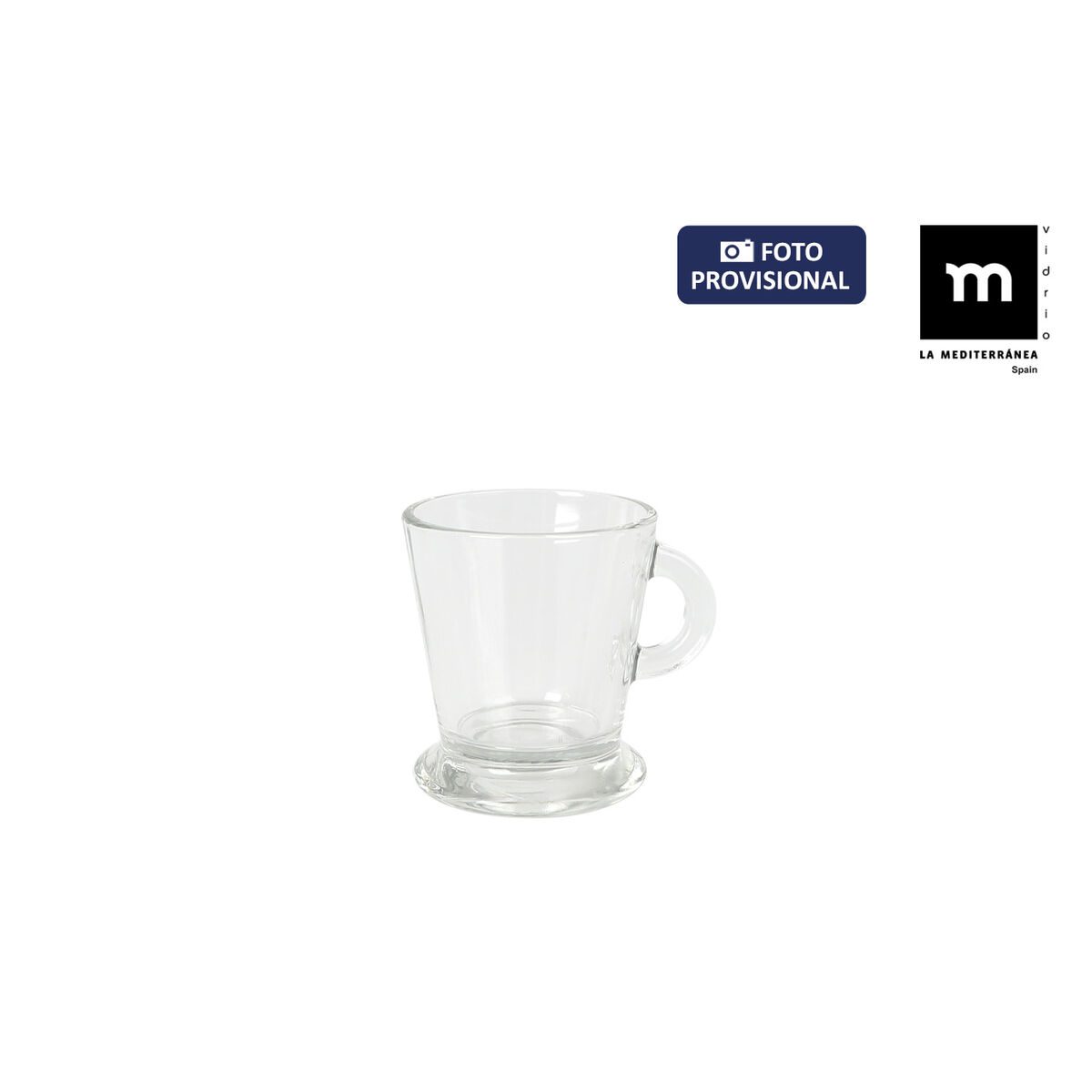 Piece Coffee Cup Set La Mediterránea Arlet Transparent Glass 3 Pieces (12 Units)