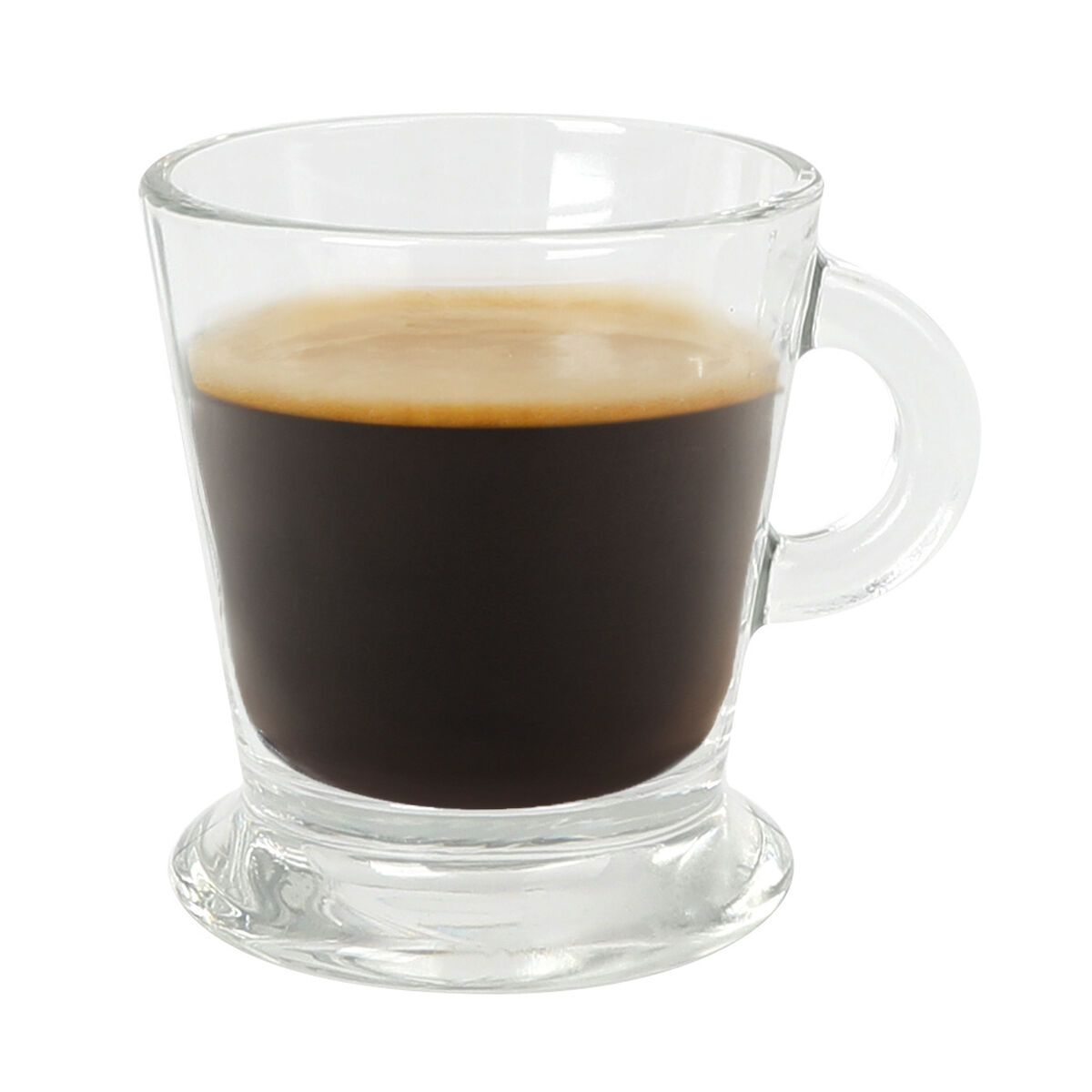 Piece Coffee Cup Set La Mediterránea Arlet Transparent Glass 3 Pieces (12 Units), view 3