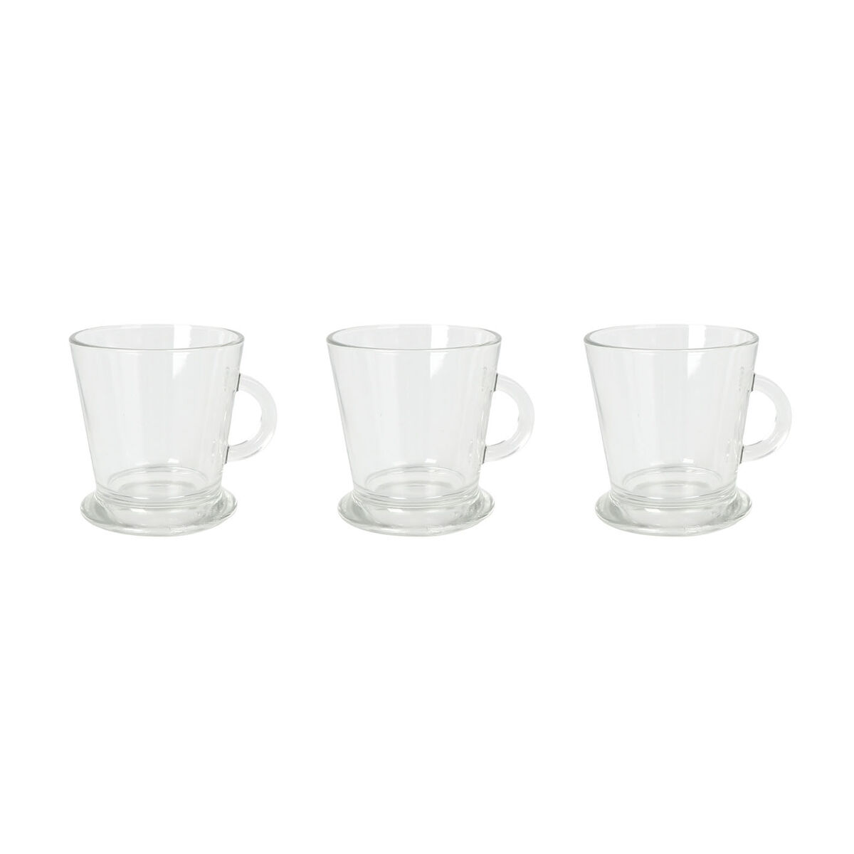 Piece Coffee Cup Set La Mediterránea Arlet Transparent Glass 3 Pieces (12 Units), view 5