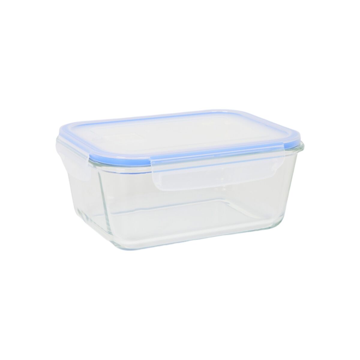 Lunch box Quttin Blue Transparent Rectangular 1,3 L (6 Units), view 4