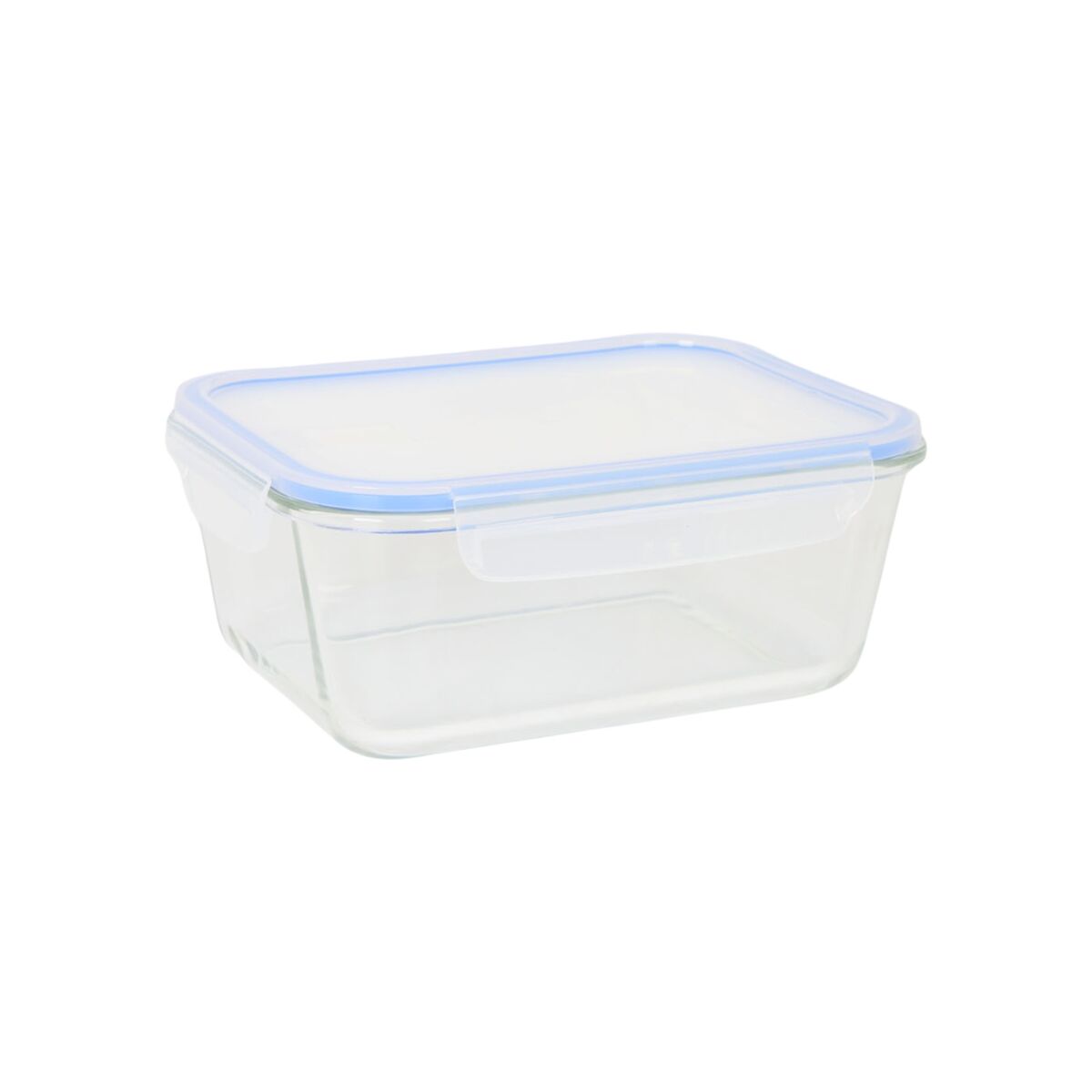 Lunch box Quttin Blue Transparent Rectangular 1,8 L (6 Units), view 4