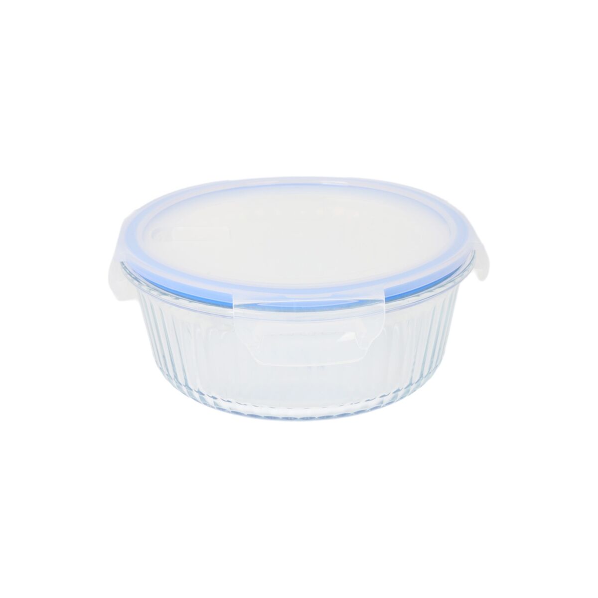 Lunch box Quttin Textury Transparent Borosilicate Glass 1,3 L (6 Units)