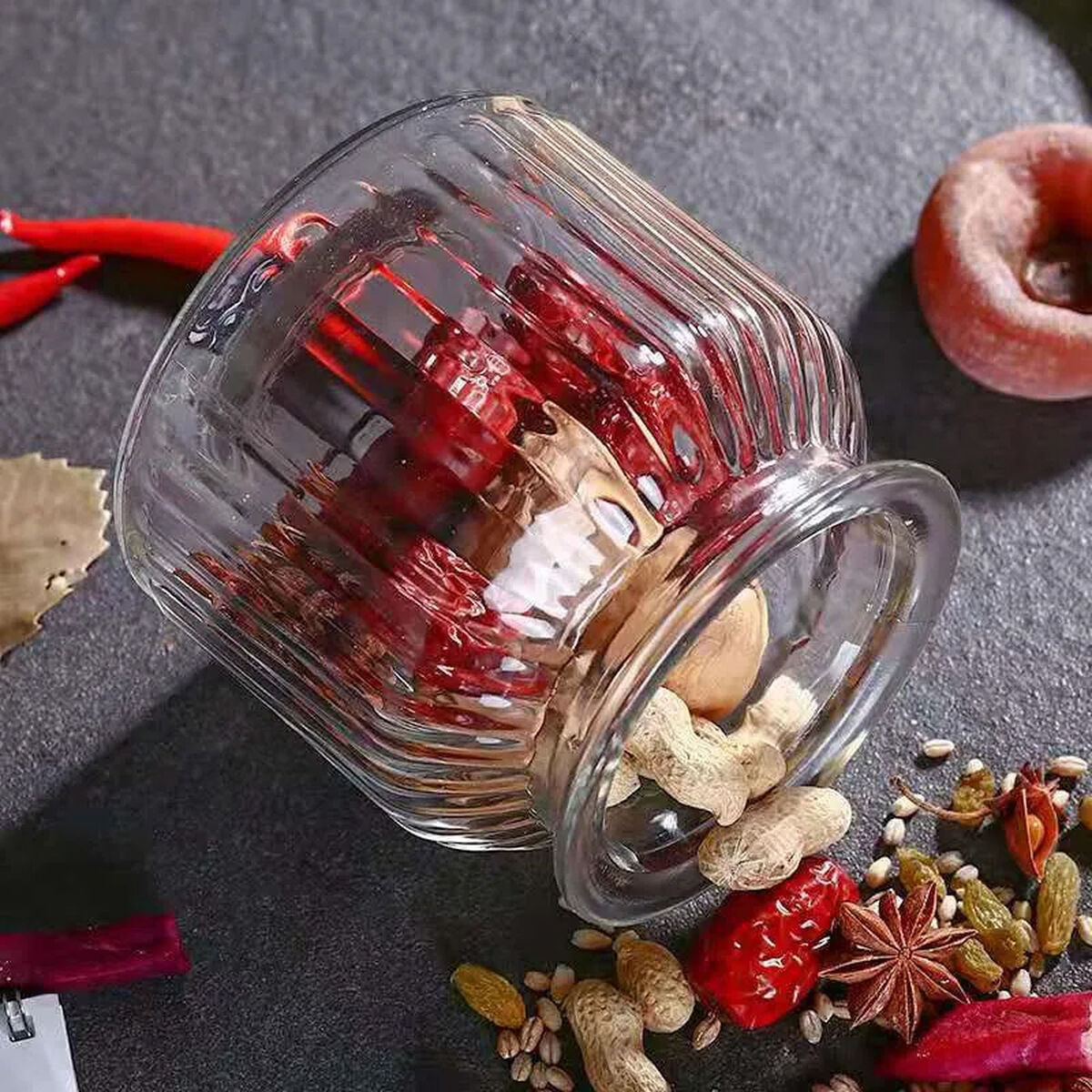 Jar La Mediterránea CUISINE Transparent 2 L (6 Units), view 2