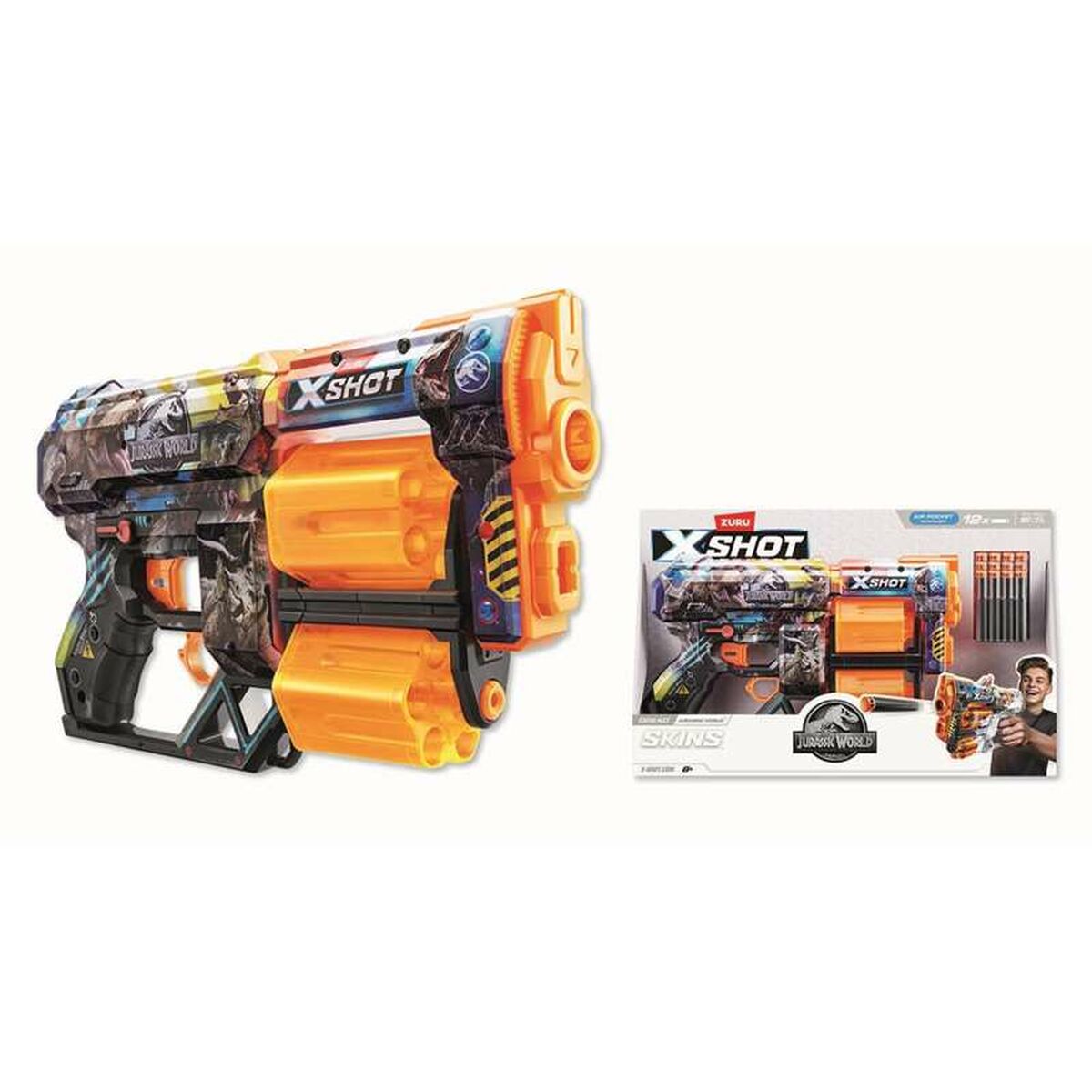 Pistolet à Fléchettes Zuru X-Shot Skins Dread Jurassic World