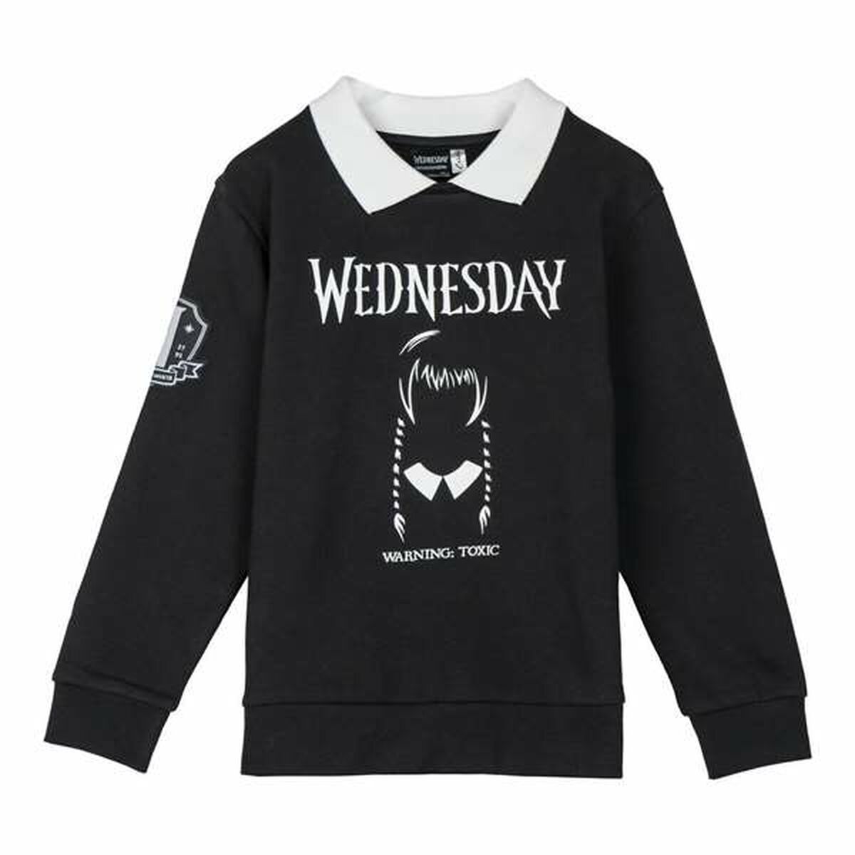 Sweatshirt uden hætte til piger Wednesday Mørkegrå