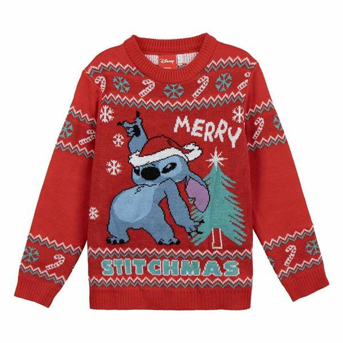 Unisex Trøje Stitch Rød