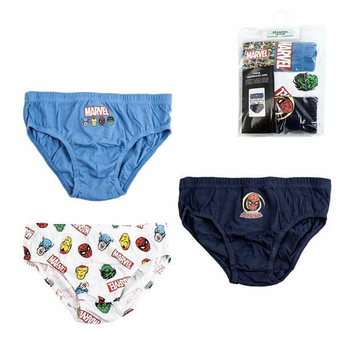 Pakke med boxershorts Marvel Multifarvet