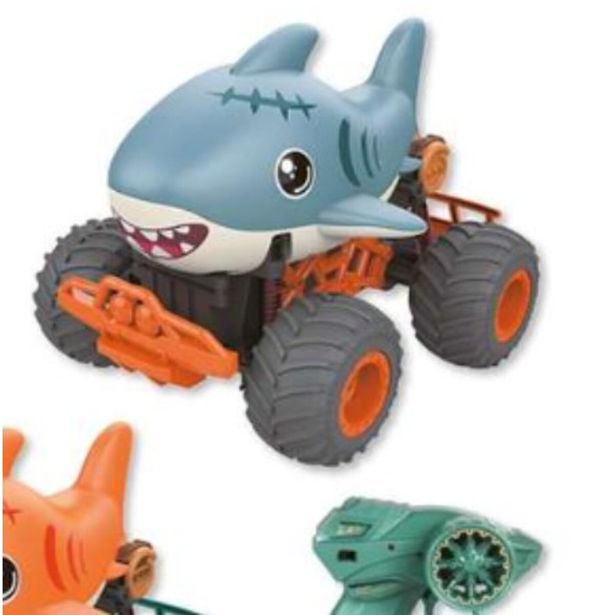 Image secondaire de Voiture Télécommandée Bleu Orange 23 x 16 x 18 cm Requin