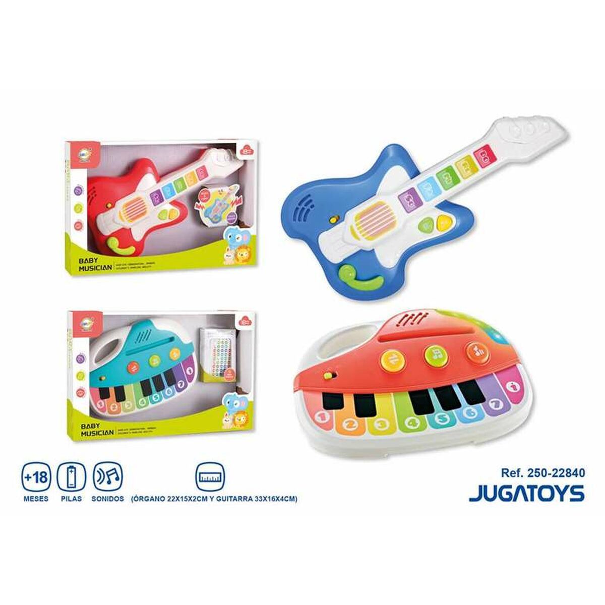 Image secondaire de Guitare pour Enfant 22 x 15 x 2 cm