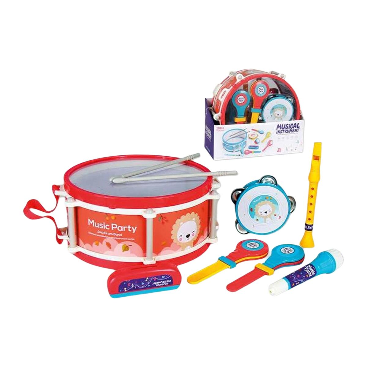 Set of toy musical instruments