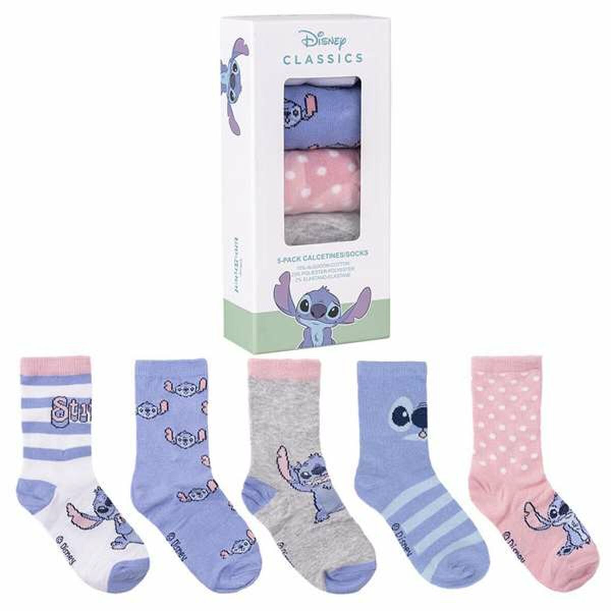Sokke pakke Stitch 5 Dele