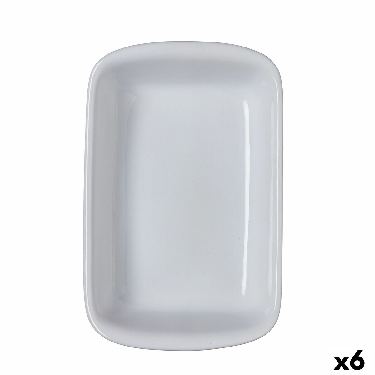 Ovn Fad Pyrex Supreme Rektangulær 30,2 x 20 x 7,4 cm Keramik Hvid (6 enheder)