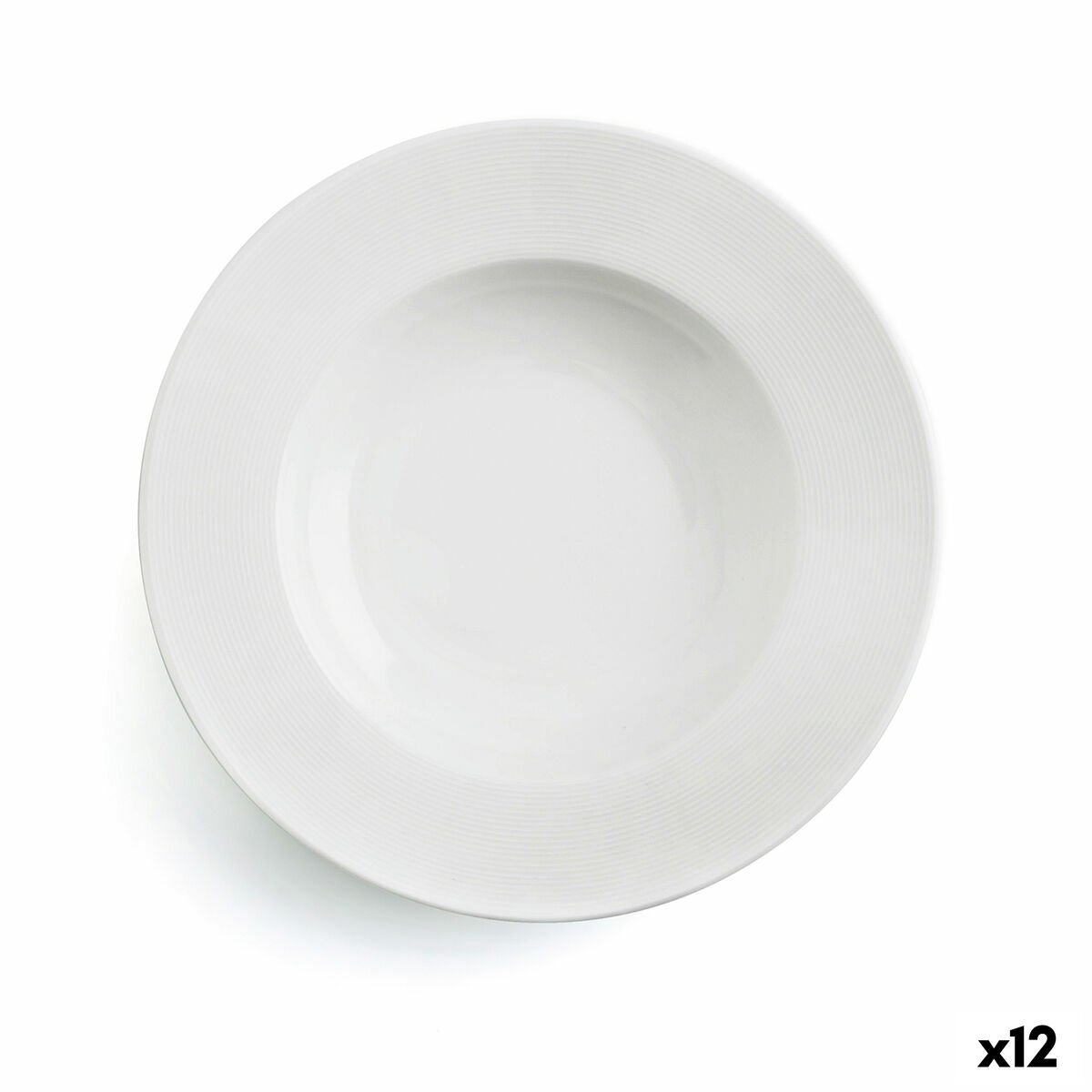 Assiette creuse Ariane Orba Céramique Blanc (23 cm) (12 Unités)