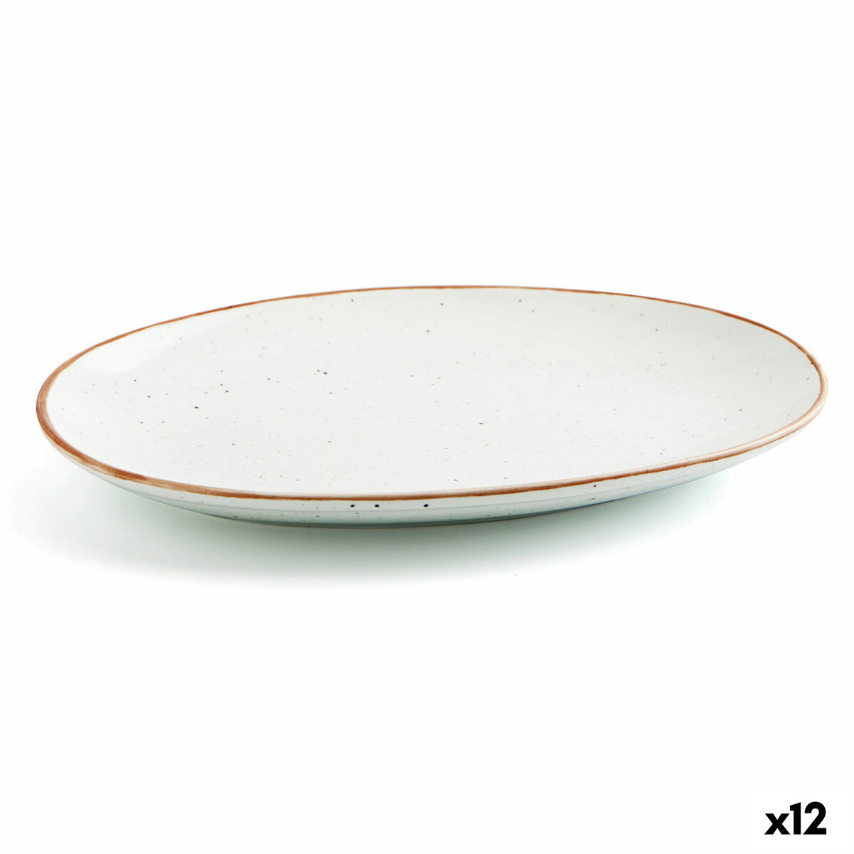 Teglia da Cucina Ariane Terra Ovale Ceramica Beige (Ø 26 cm) (12 Unità)