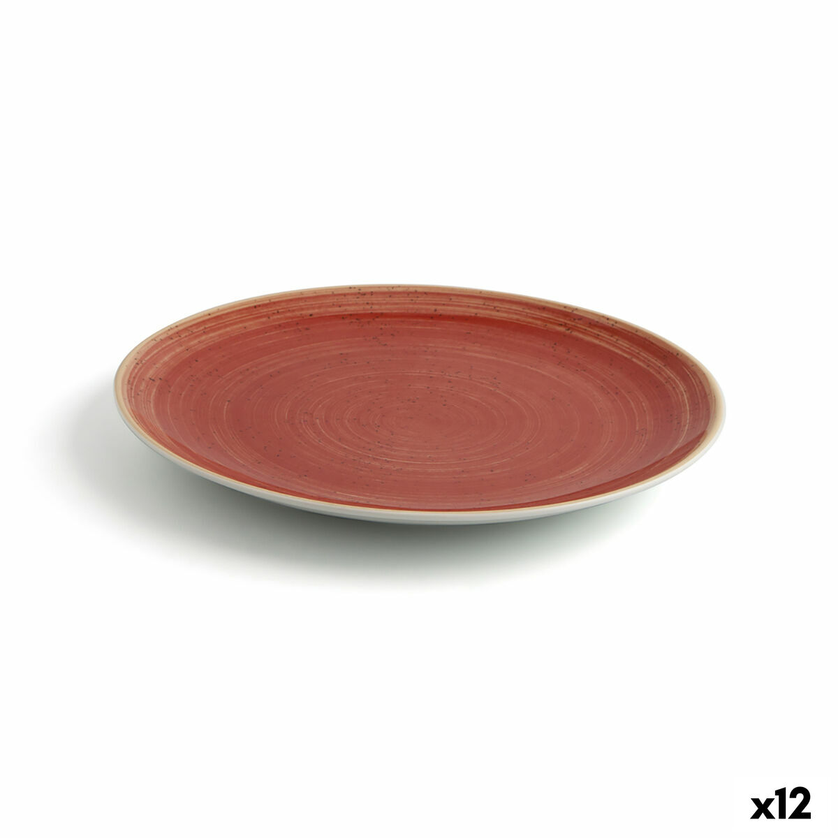Assiette plate Ariane Terra Céramique Rouge (Ø 21 cm) (12 Unités)