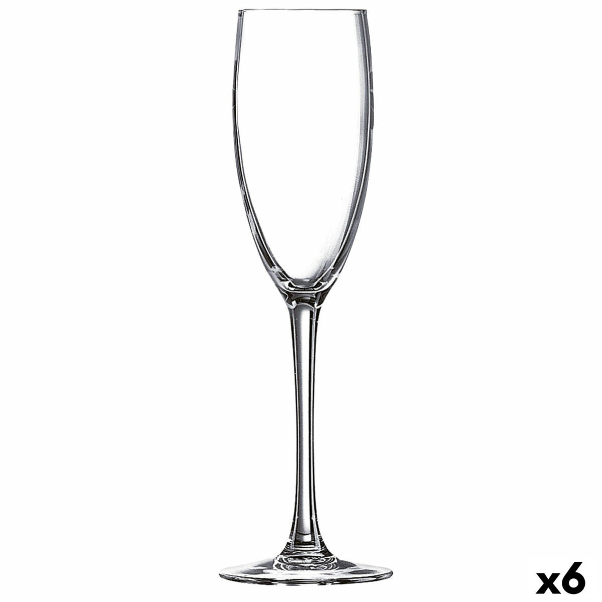Coupe de champagne Luminarc La Cave Transparent verre (160 ml) (6 Unités)
