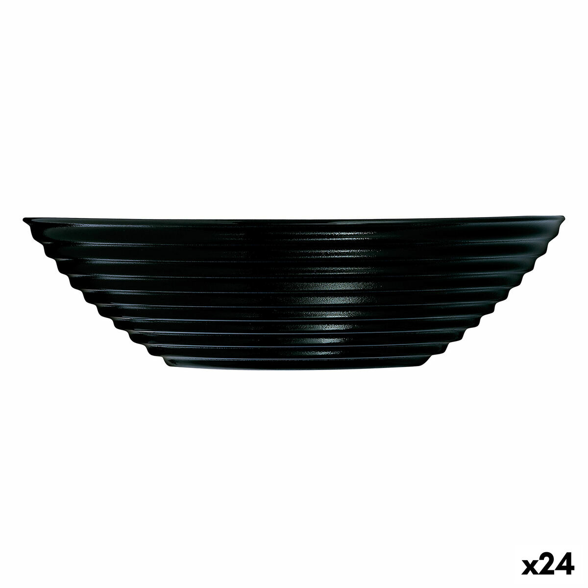Bol Luminarc Harena Noir verre (16 cm) (24 Unités)