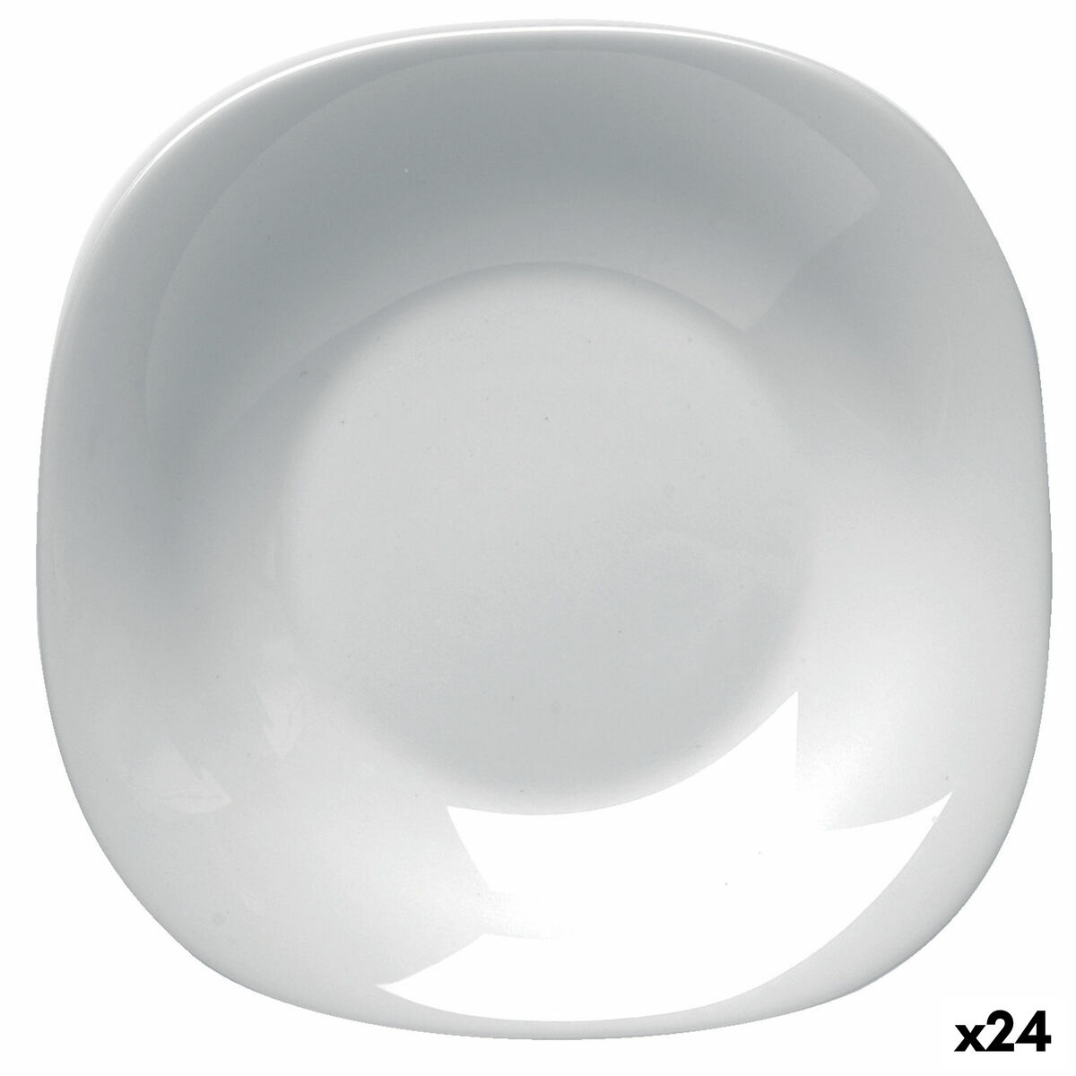 Assiette creuse Bormioli Rocco Parma verre (23 cm) (24 Unités)