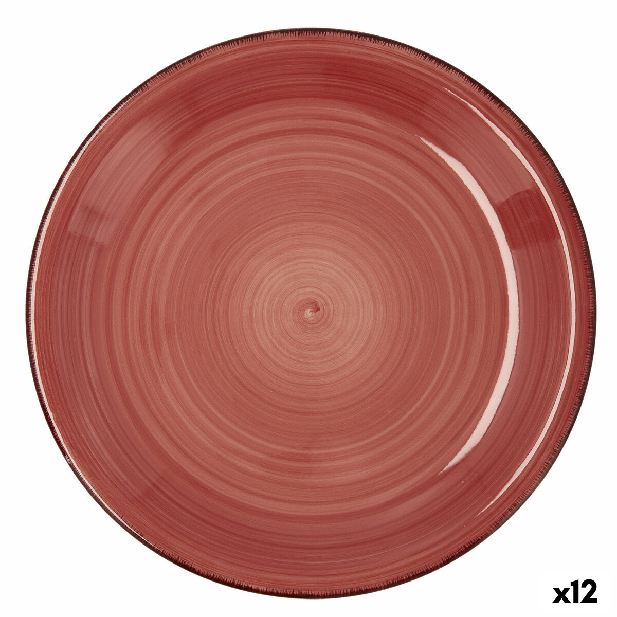 Assiette plate Quid Vita Céramique Rouge (Ø 27 cm) (12 Unités)