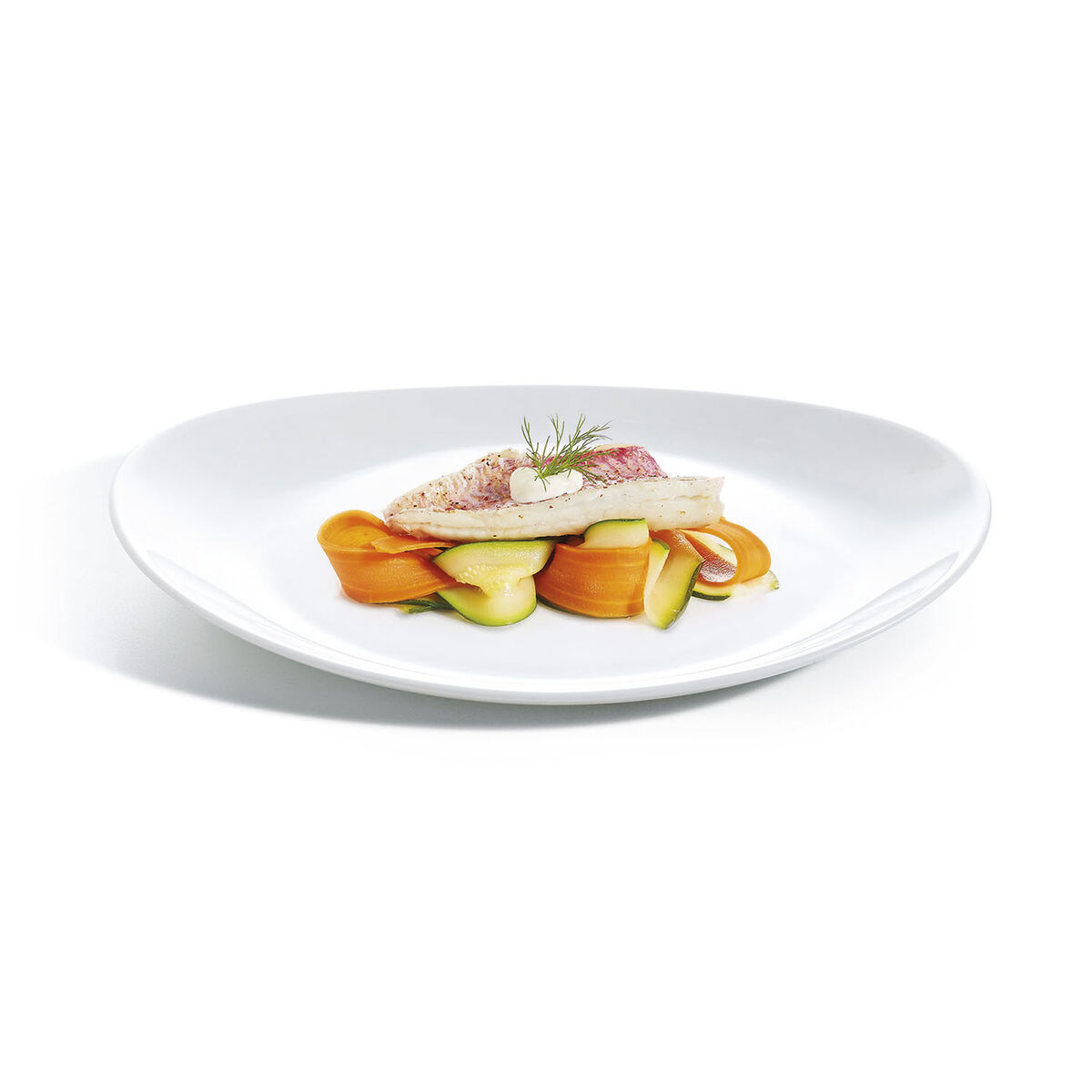 Image secondaire de Assiette plate Luminarc Friends Time Blanc verre 30 x 26 cm (12 Unités)