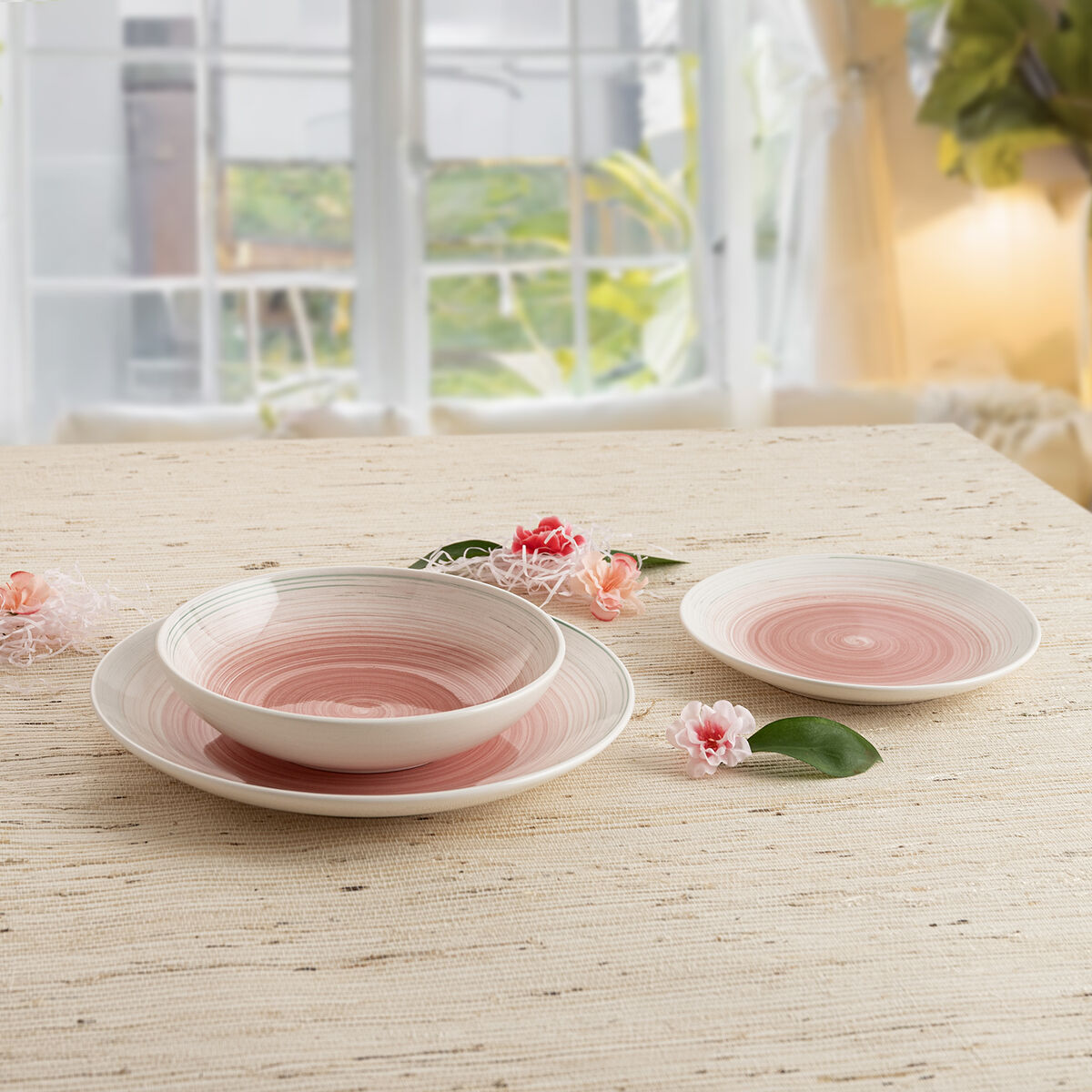 Image secondaire de Assiette plate Quid Velvet Rose Céramique Ø 27 cm (12 Unités)