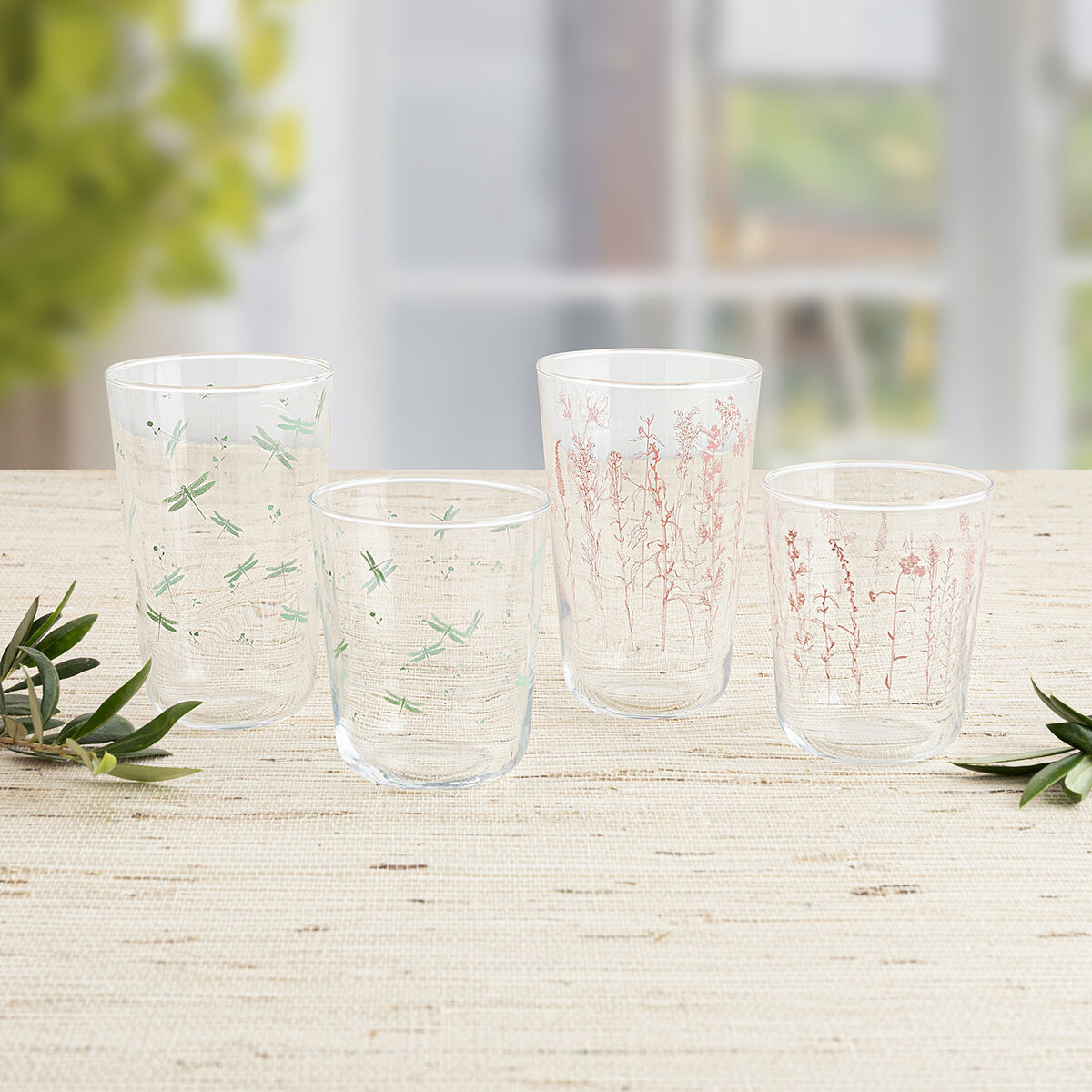 Image secondaire de Verre d'eau Quid Velvet Vert verre 400 ml (12 Unités)