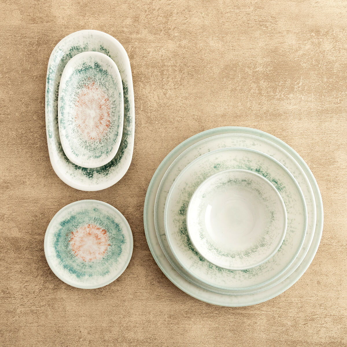 Image secondaire de Assiette plate Bidasoa Kai Hydrozero Blanc Céramique Ø 27 cm (6 Unités)