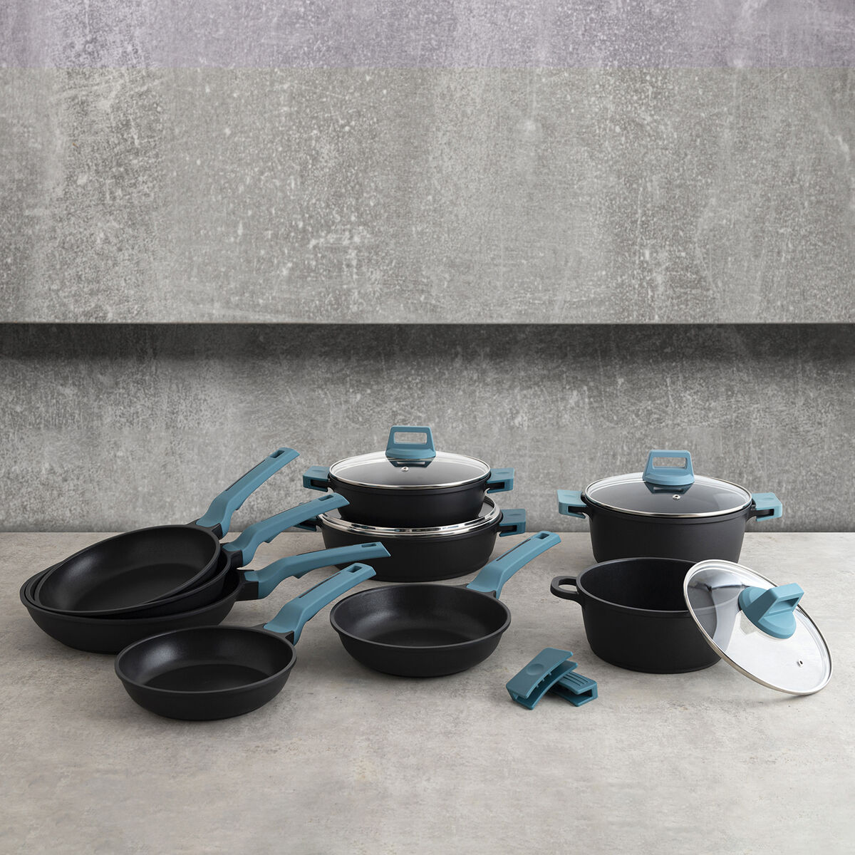 Image secondaire de Poêle Quid Confort Bleu Métal Ø 24 cm (6 Unités)