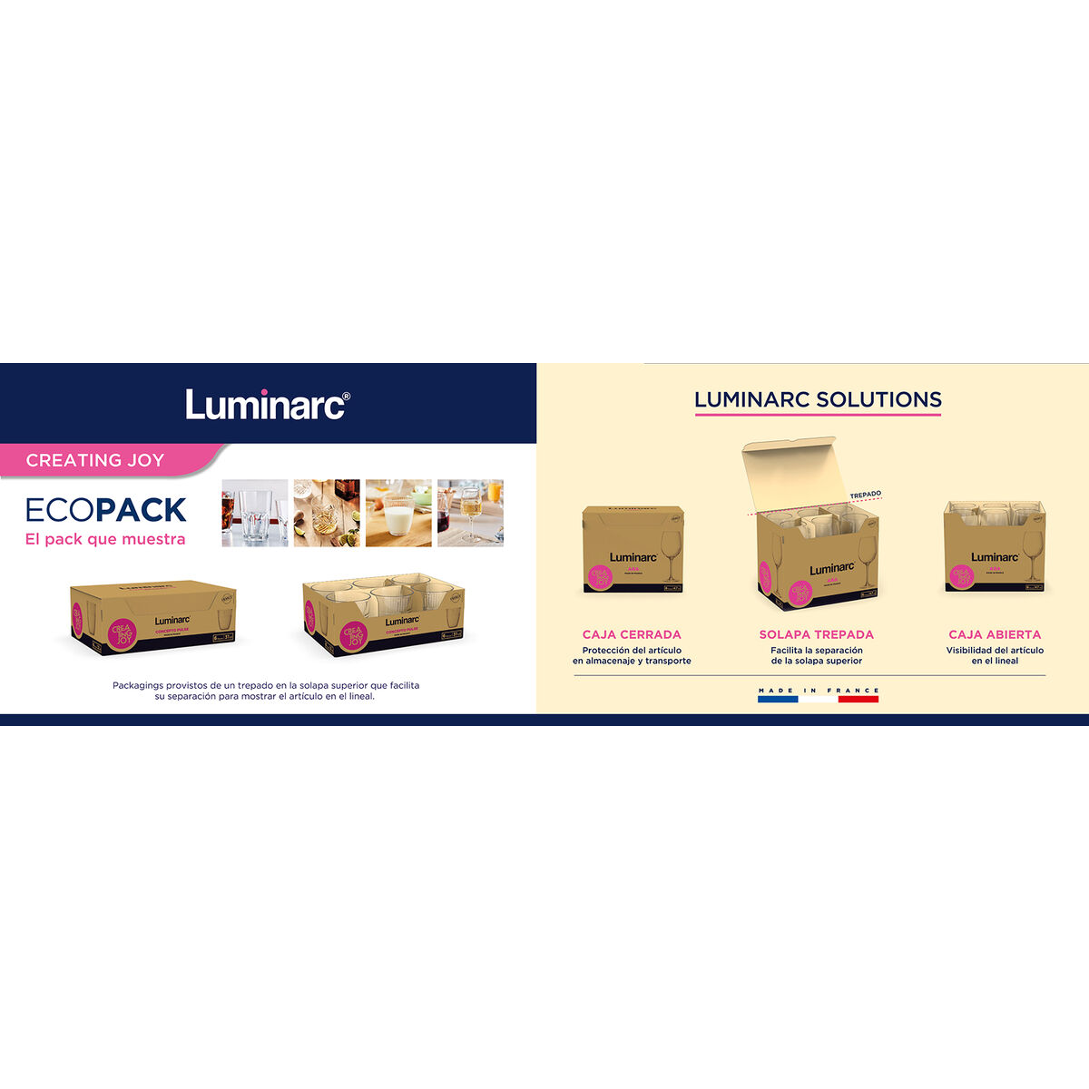 Image secondaire de Verre d'eau Luminarc Concepto Rose verre 310 ml (6 Unités)