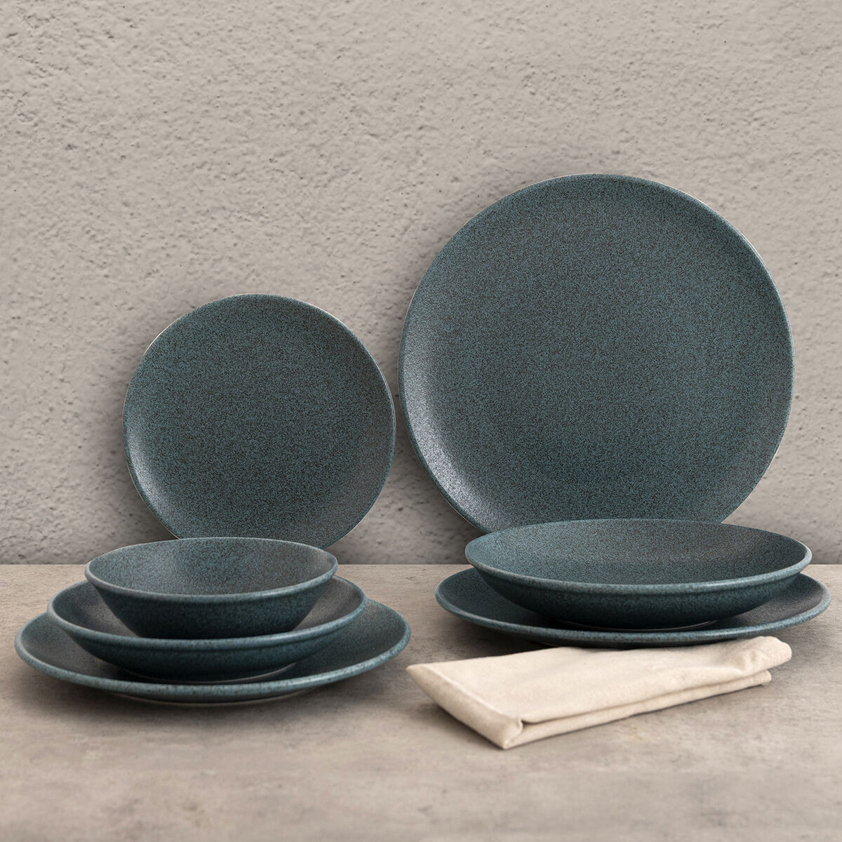 Image secondaire de Assiette plate Bidasoa Element Hydrozero Bleu Céramique Ø 25 cm (6 Unités)