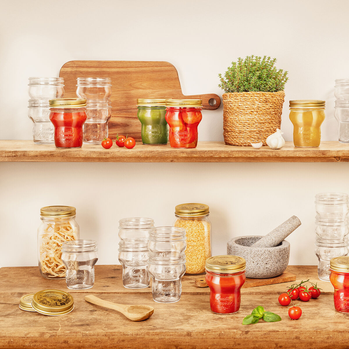 Image secondaire de Récipient de Conservation des Aliments Bormioli Rocco Quattro Stagioni Transparent 270 ml (12 Unités)