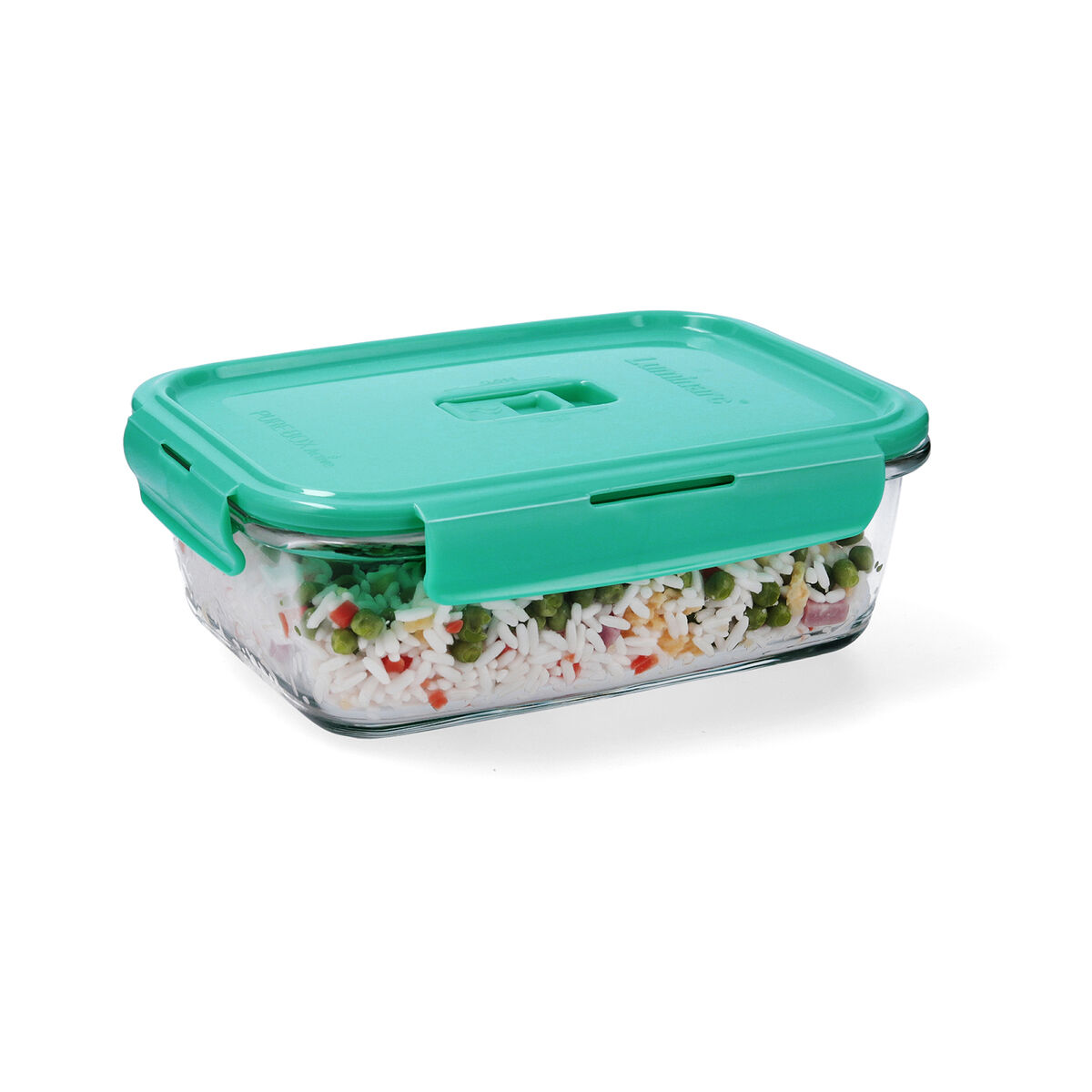 Image secondaire de Boîte à lunch hermétique Luminarc Turquesa Turquoise verre 1,22 L (6 Unités)