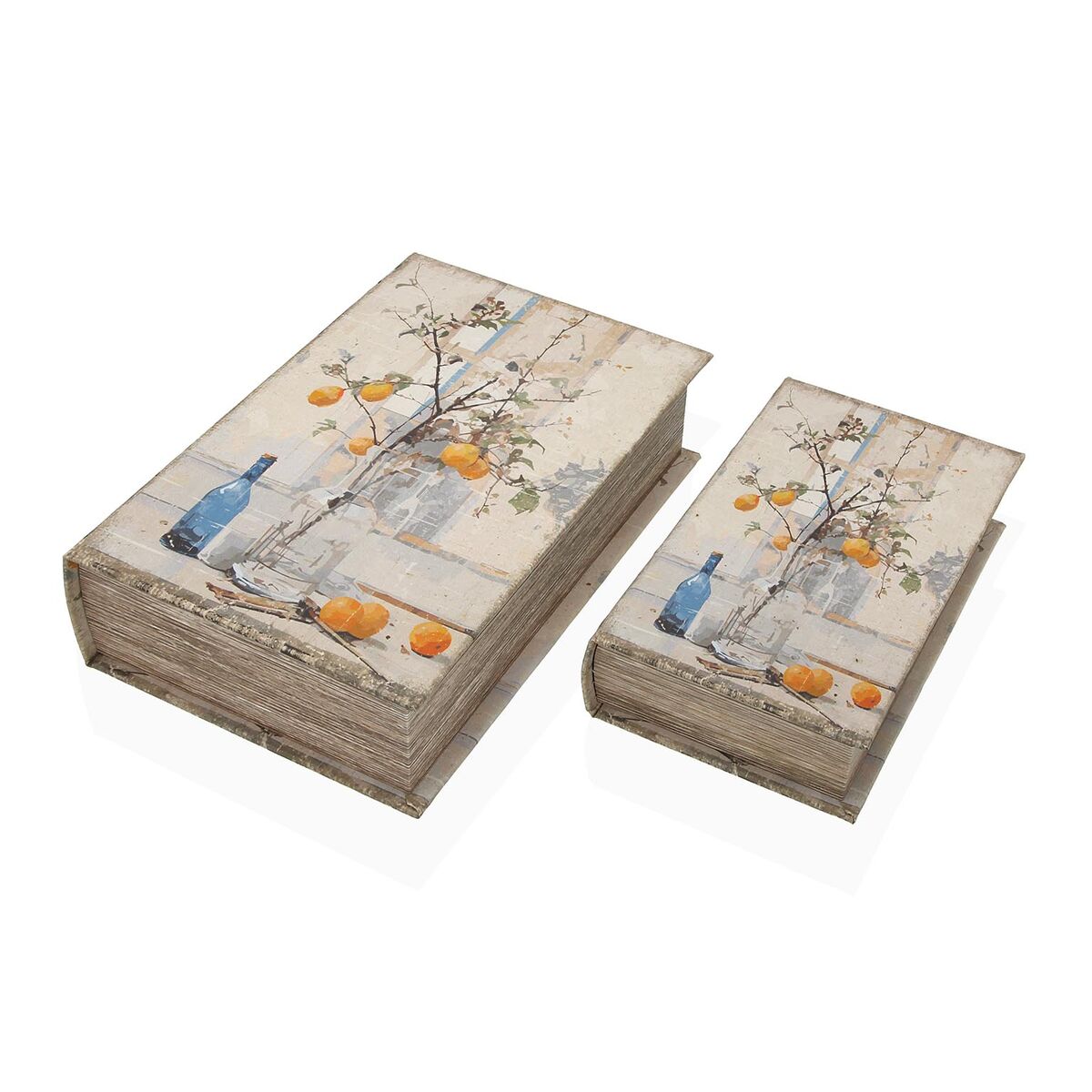 Image secondaire de Boîte Décorative Versa Toile Bois MDF Arbre