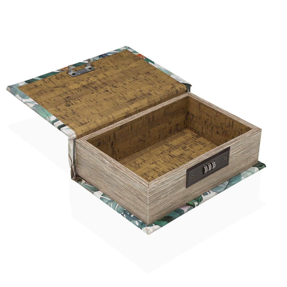 Image secondaire de Boîte à bijoux Versa Toile Bois MDF 7 x 22 x 16 cm Tropical