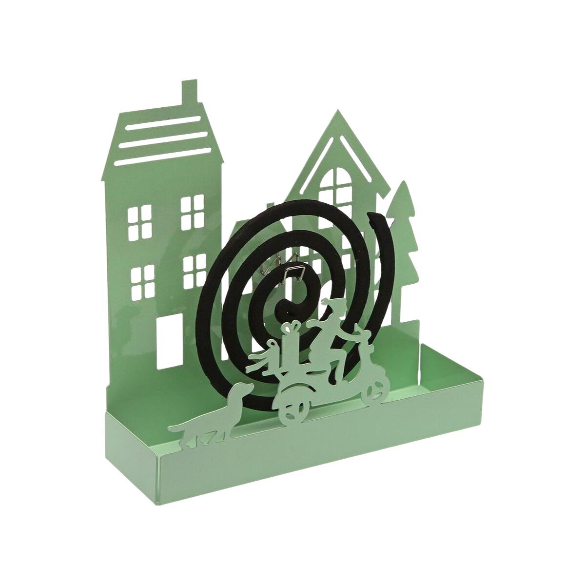 Image secondaire de Support pour spirales anti-moustiques Versa Vert Métal 5 x 17 x 17 cm Maison