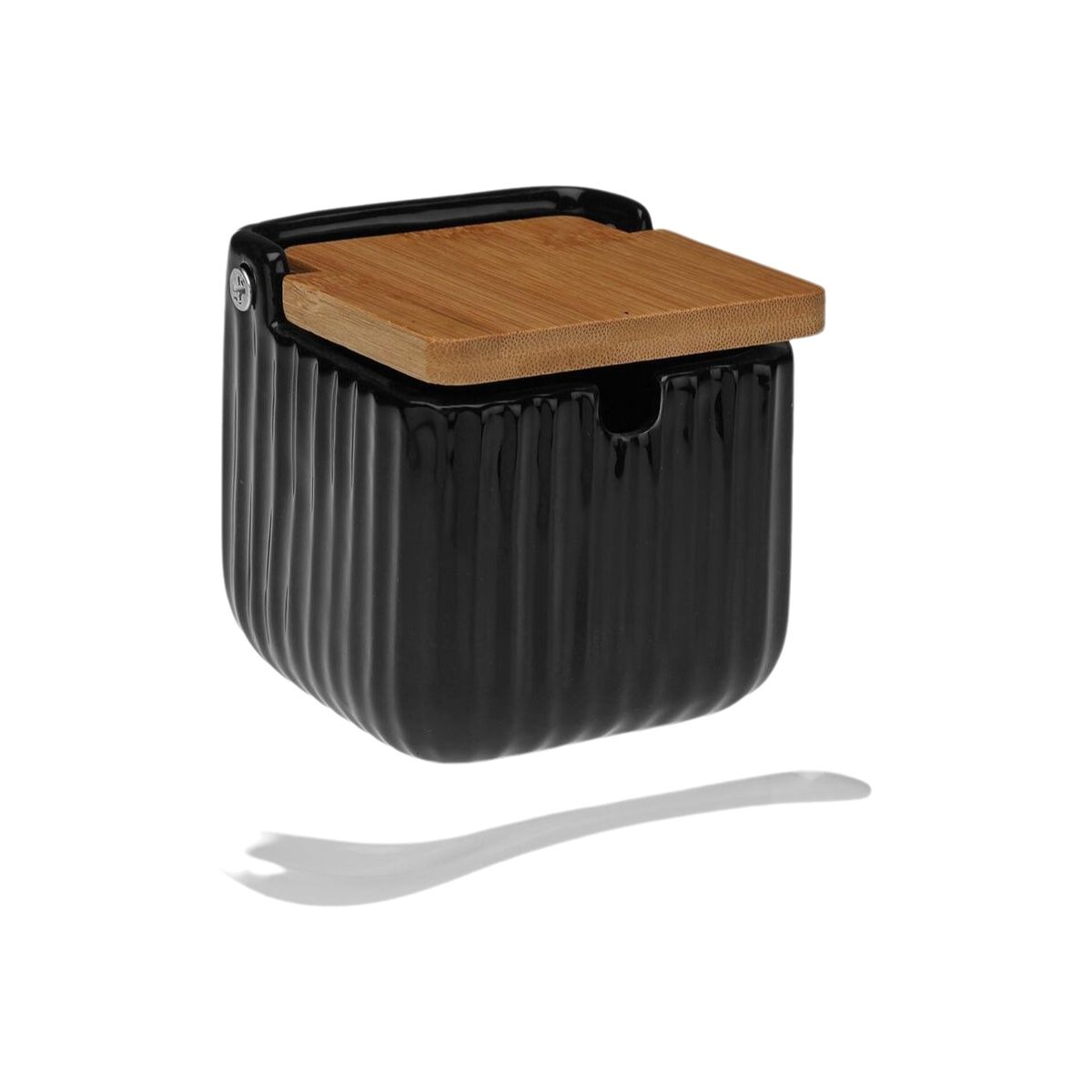 Image secondaire de Sucrier Versa Noir Céramique Bambou Dolomite 8,3 x 8,3 x 8,3 cm
