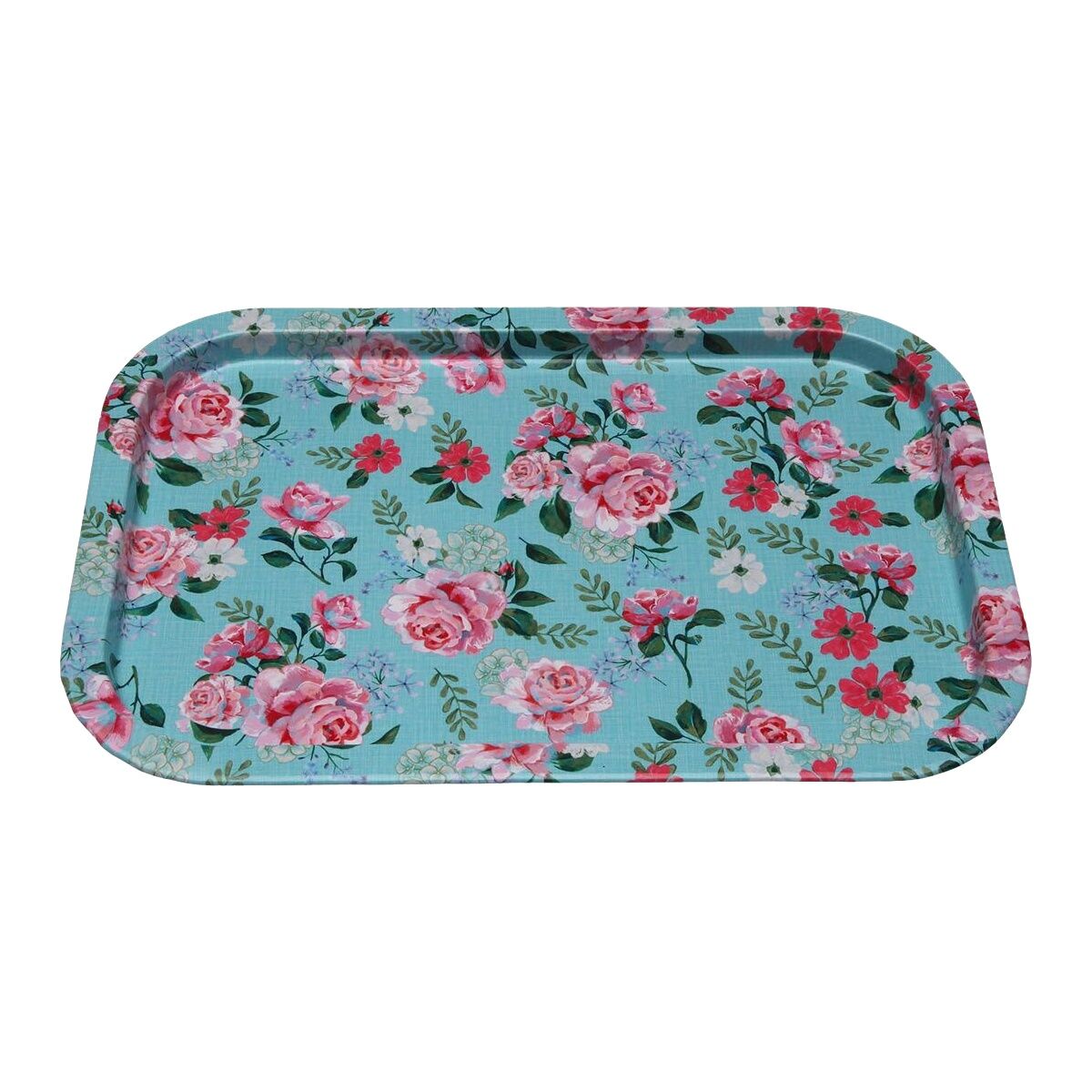 Image secondaire de Plateau Versa Bleu Fleurs 23 X 1,5 X 34 CM