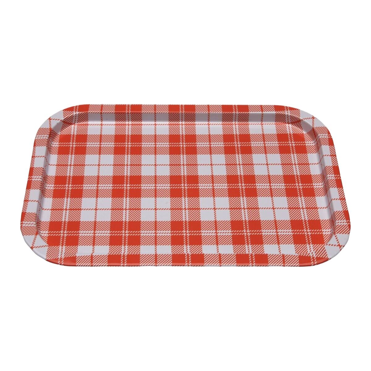 Image secondaire de Plateau Versa Vichy Orange 23 X 1,5 X 34 CM