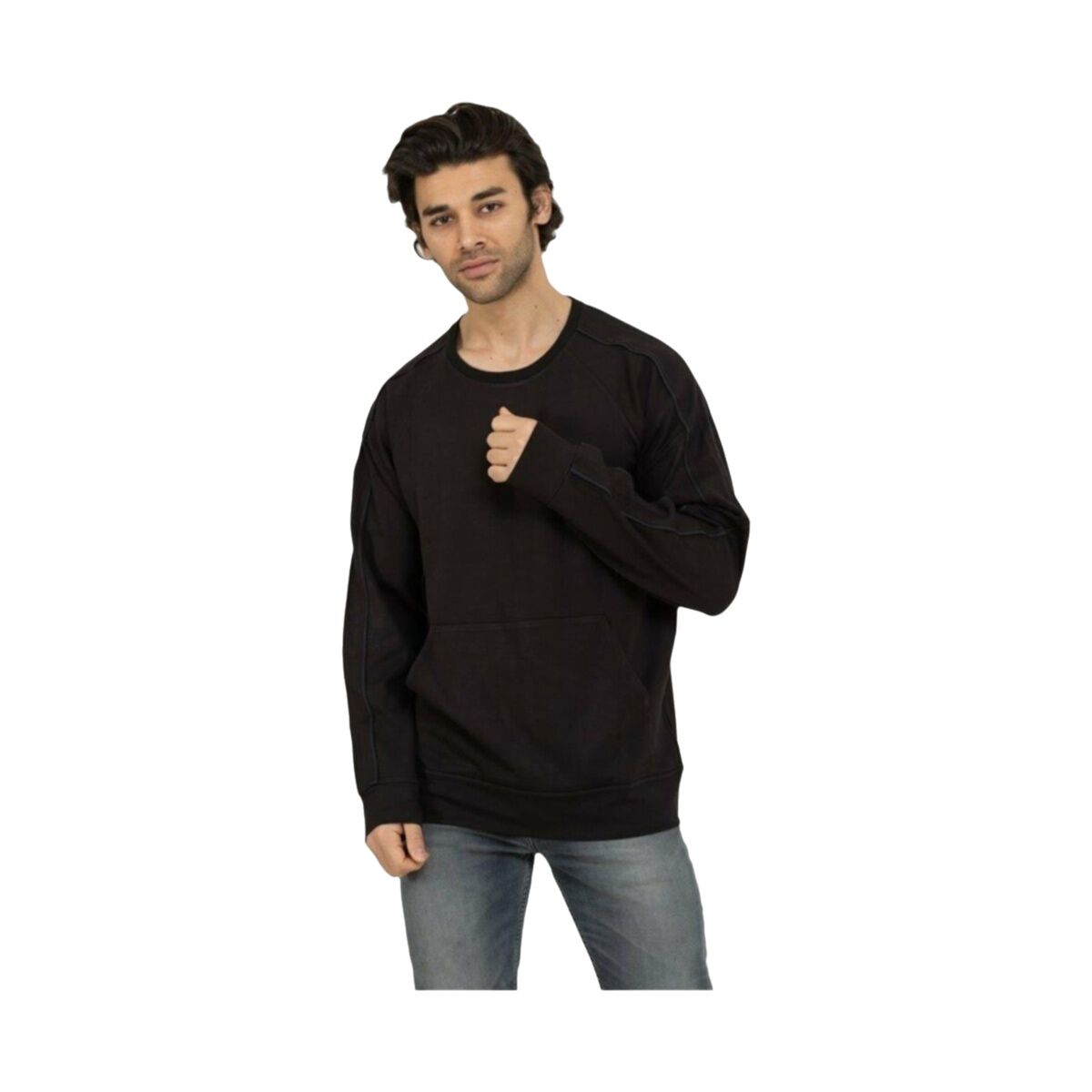 Herensweater zonder Capuchon Calvin Klein Zwart L (Refurbished B)