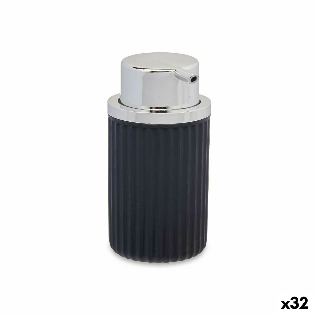 Distributeur de Savon Anthracite Plastique 32 Unités (420 ml)