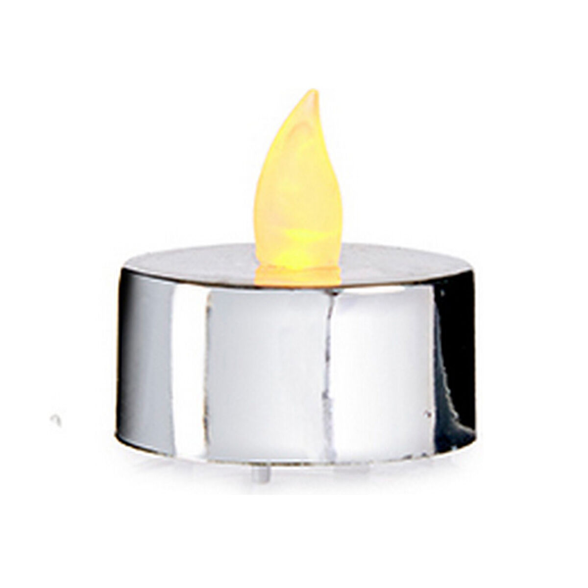 Candle Set Gift Decor Silver 4 x 4 x 3,7 cm 13,5 x 17 x 4 cm (12 Units)