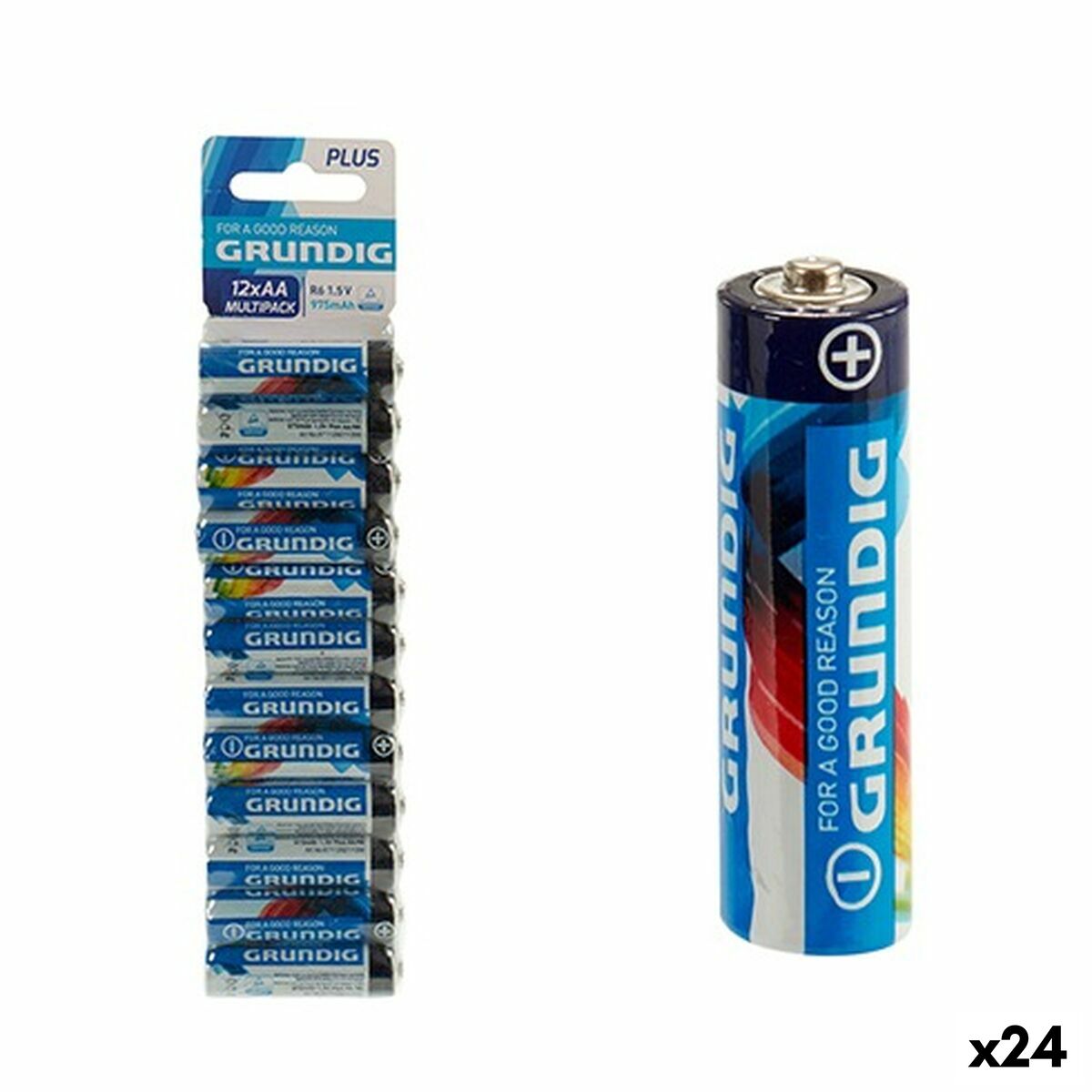 Batteries Grundig AA R6 (24 Unités)
