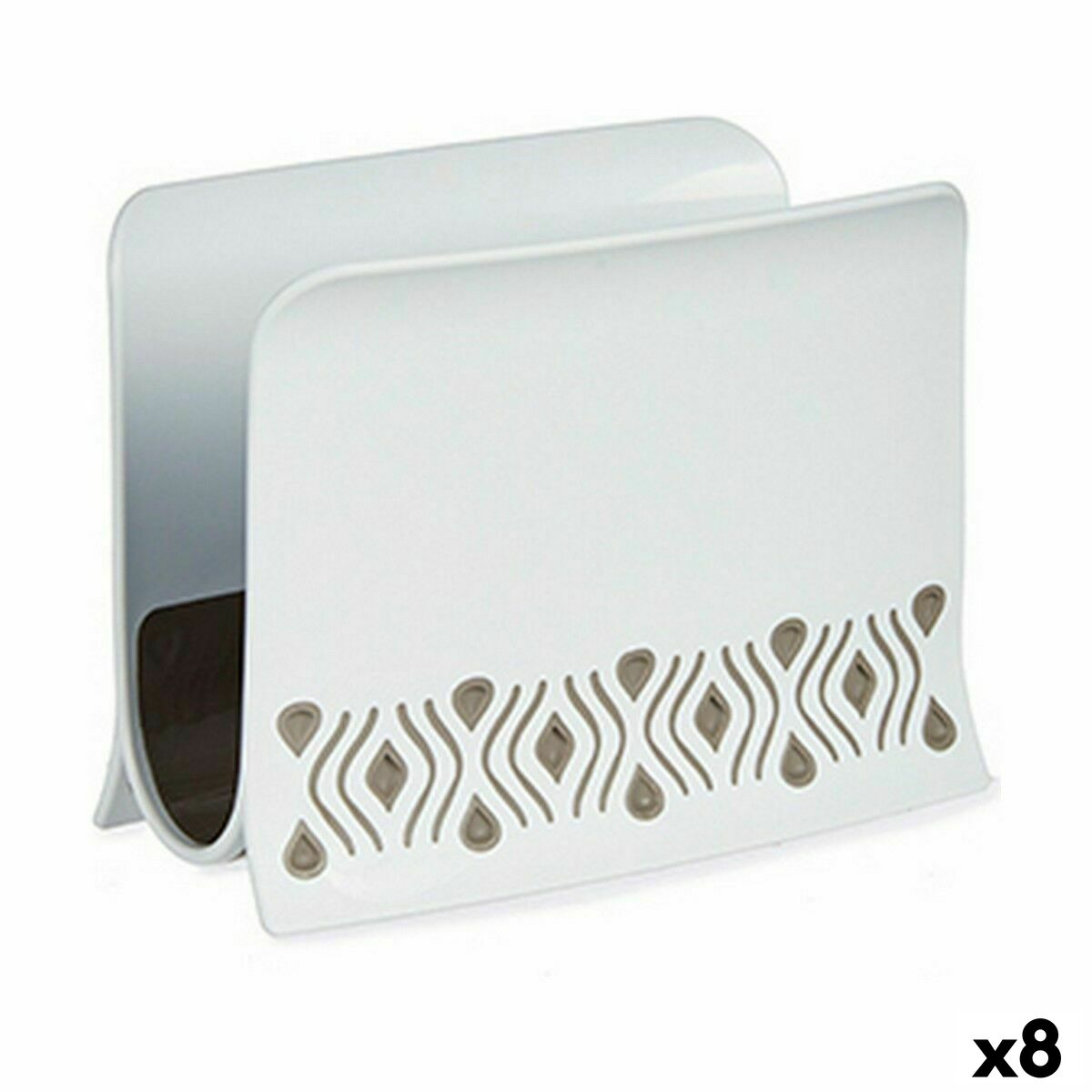 Porte-serviettes Stefanplast Tosca Beige Plastique 8,8 x 11 x 15 cm (8 Unités)